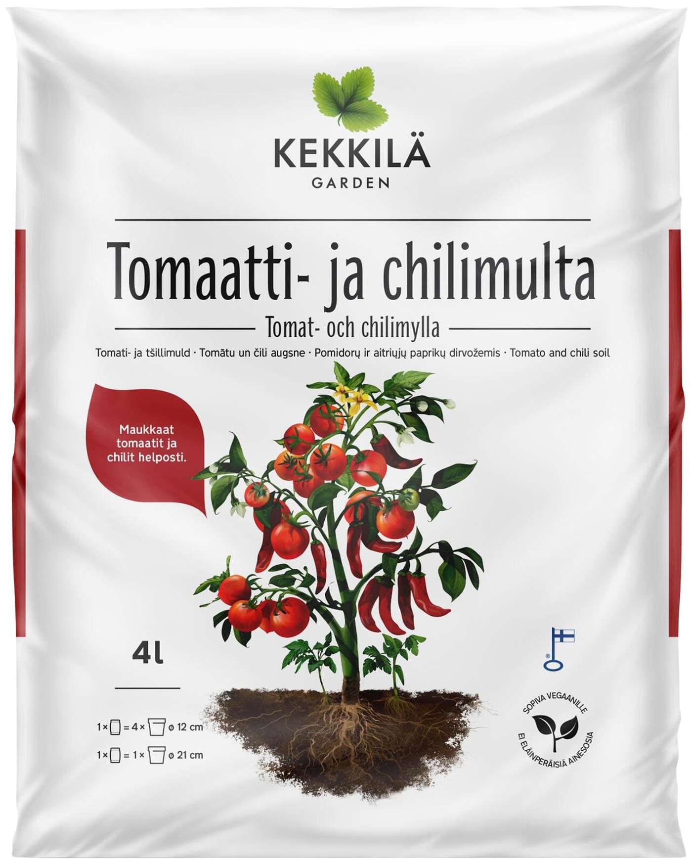 Kekkilä Почва для томатов и чили 4 л