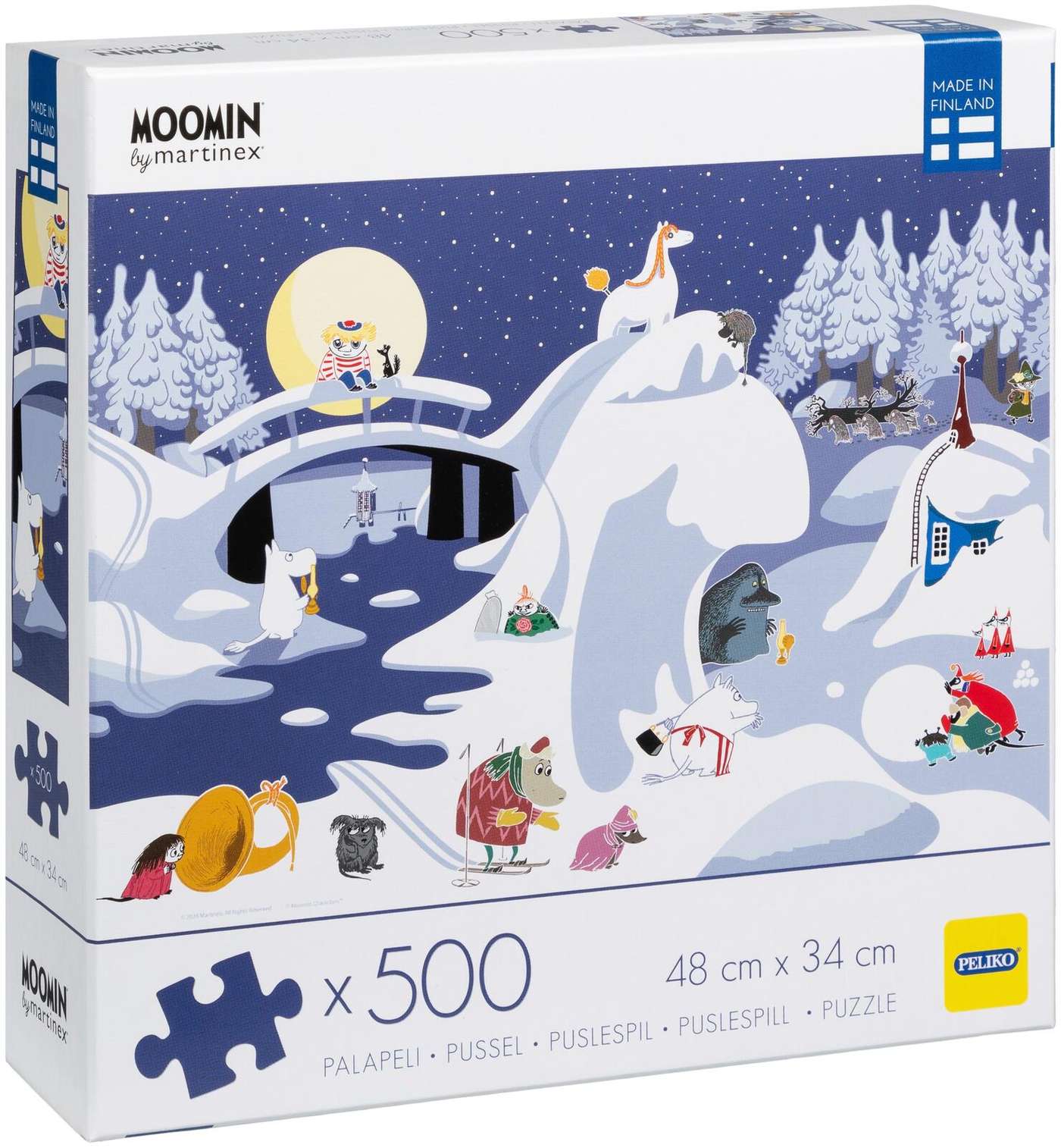 Пазл Peliko Moomin 500 деталей Зимний пейзаж