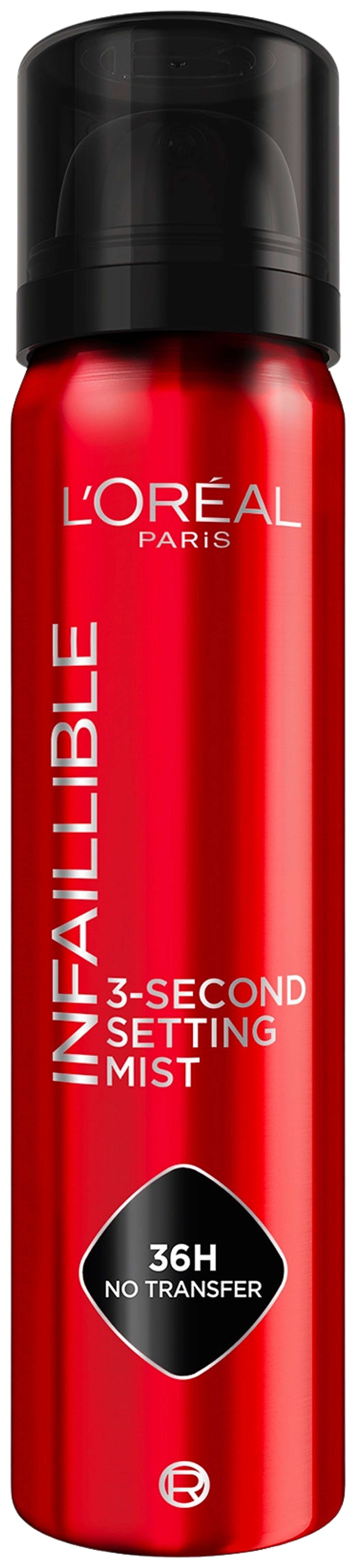 L'Oréal Paris Infaillible 3-Second Setting Mist спрей-фиксатор макияжа 75 мл (цвет ПРОЗРАЧНЫЙ)