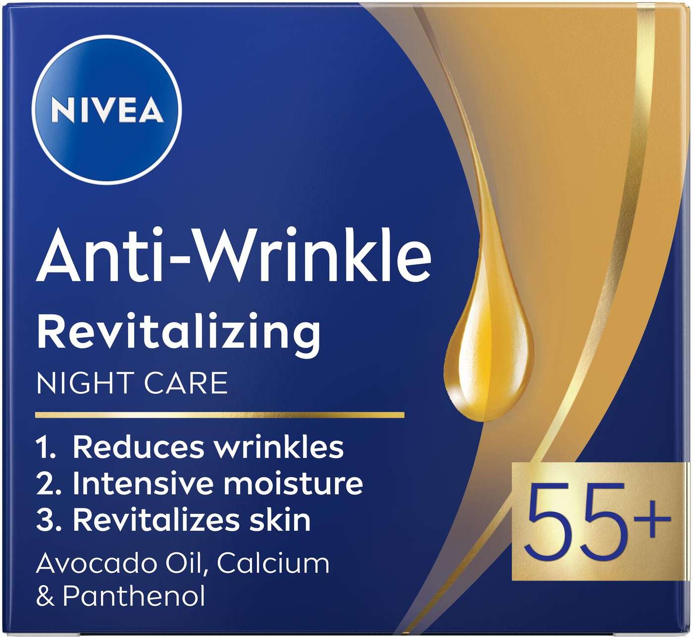 NIVEA 50 мл Восстанавливающий ночной крем против морщин 55 + ночной крем