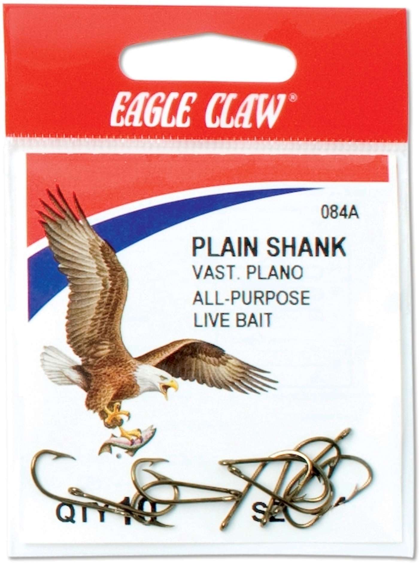 Крючок Eagle Claw 084A-6 10 шт / кор. (цвет БРОНЗА)