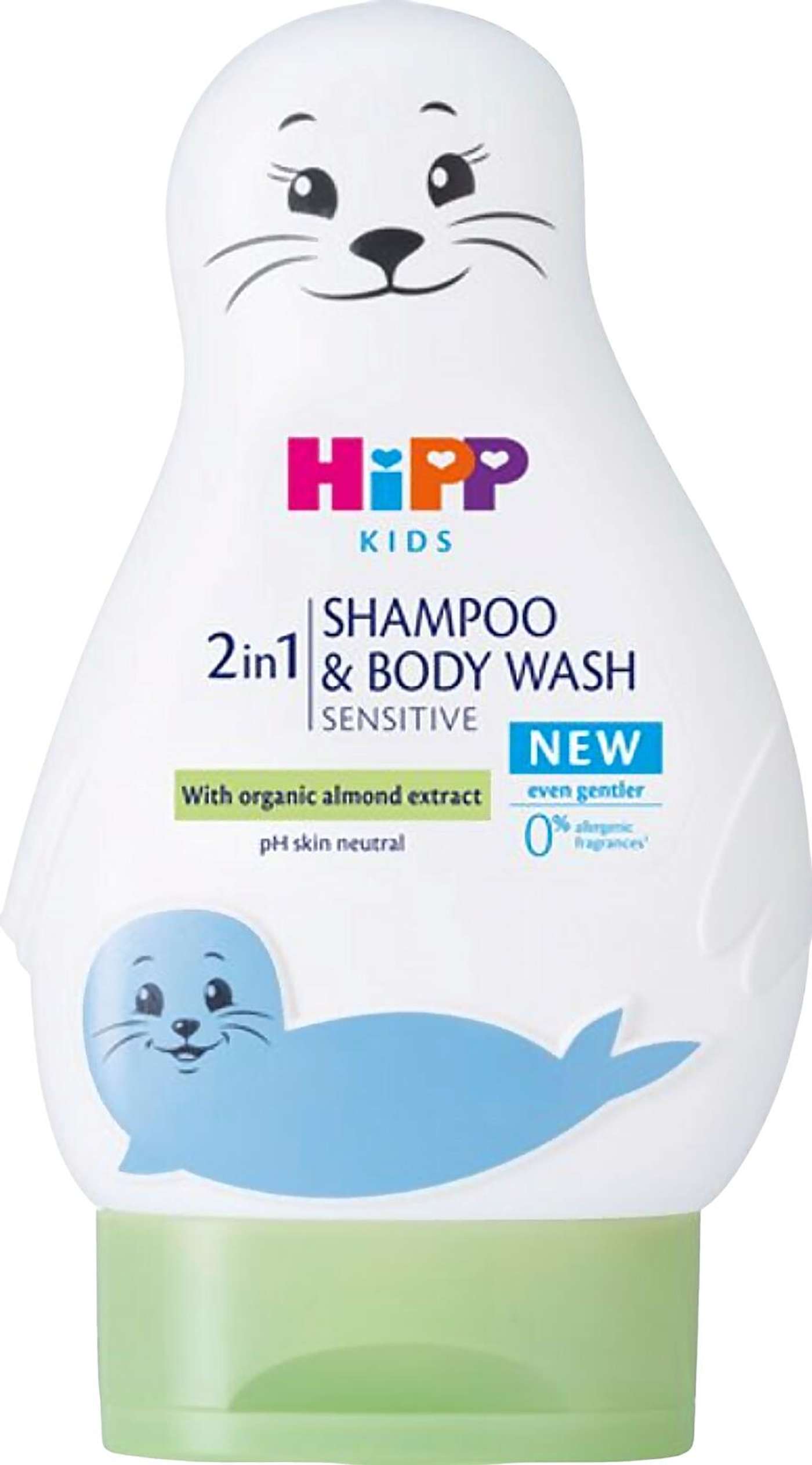 Hipp Baby Care 2in1 Шампунь и гель для душа Sensitive 200 мл «Тюлень»