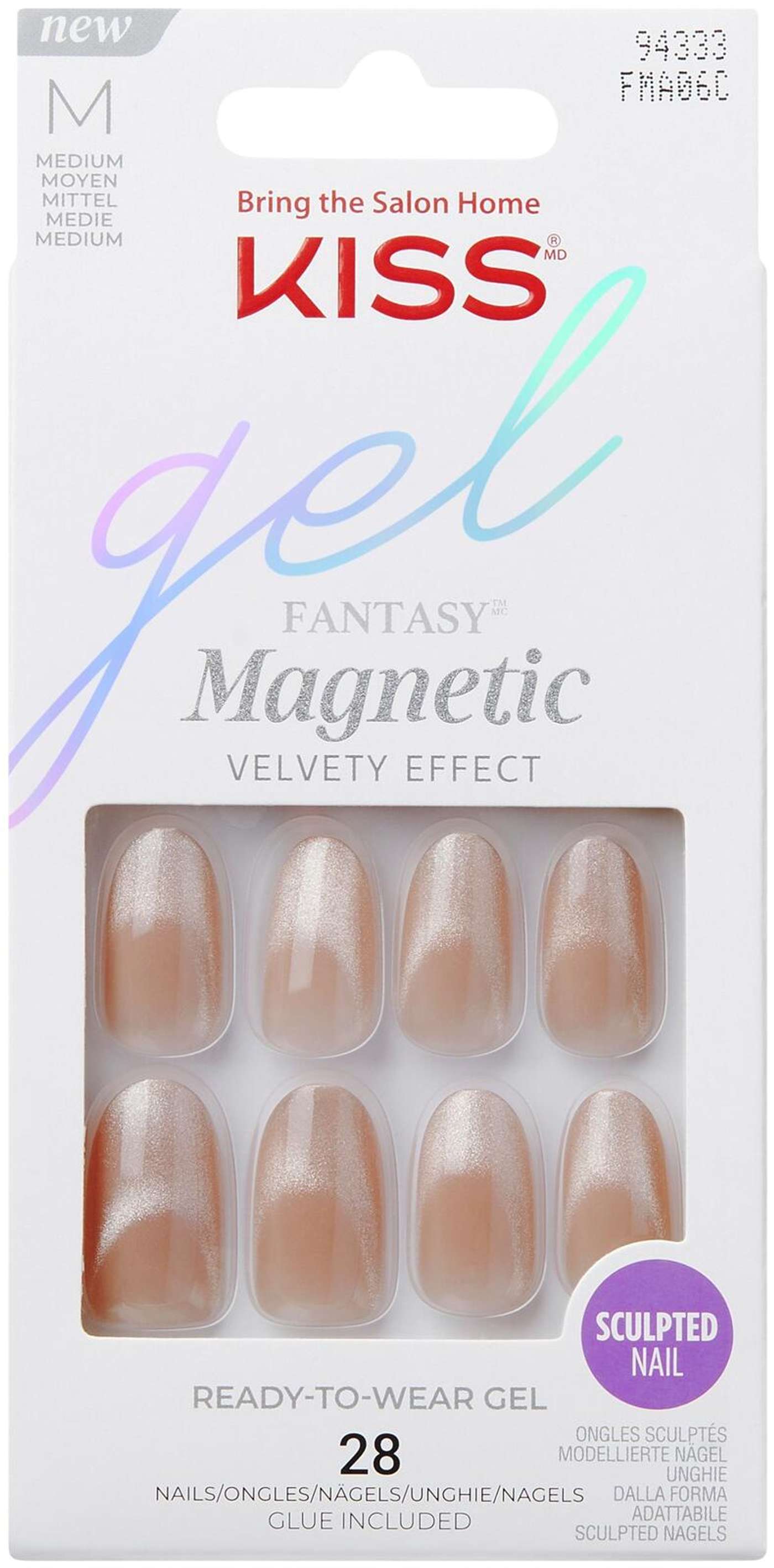 Магнитные ногти Kiss Gel Fantasy - Drama 28 шт.