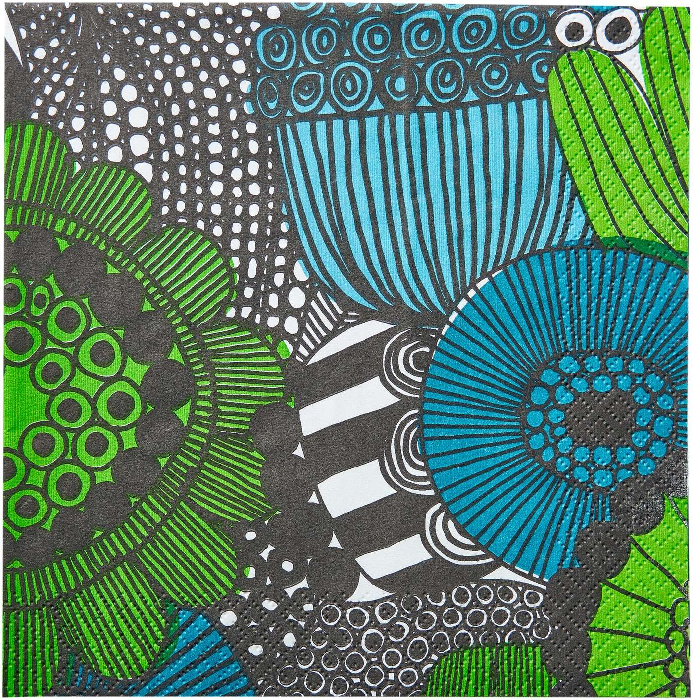 Салфетки Marimekko Miirtolapuutarha темно-синие 20шт / 24см