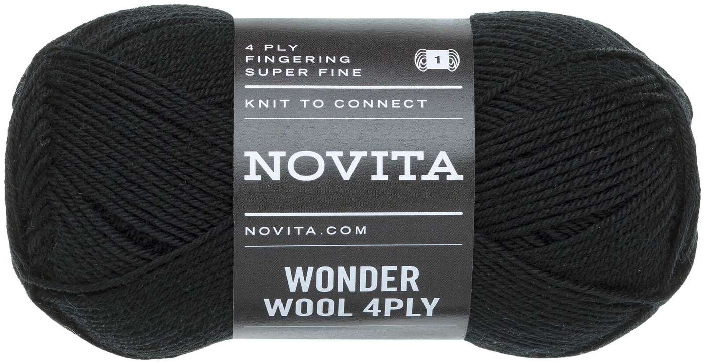 Пряжа Novita Wonder Wool 4PLY 50 г бесконечная 0901 (цвет бесконечный)