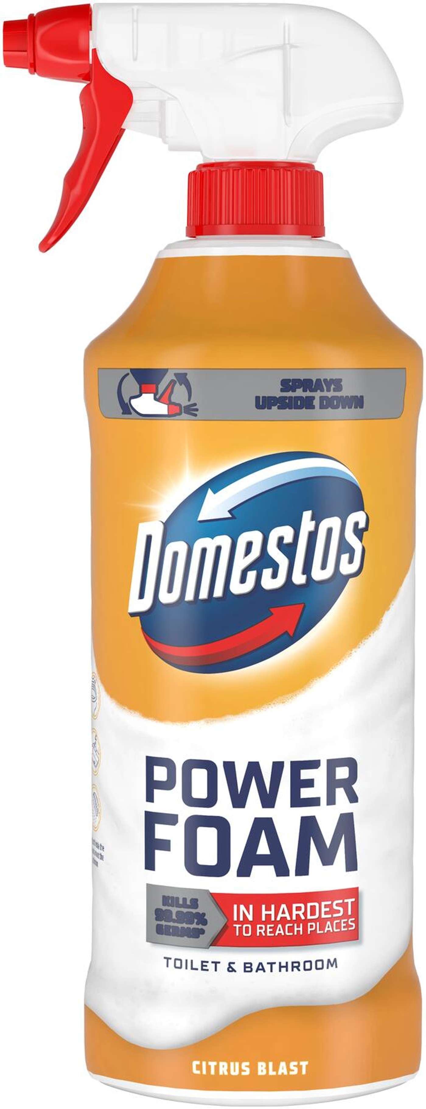 Domestos Power Foam Citrus Blast спрей для чистки унитазов 435 мл