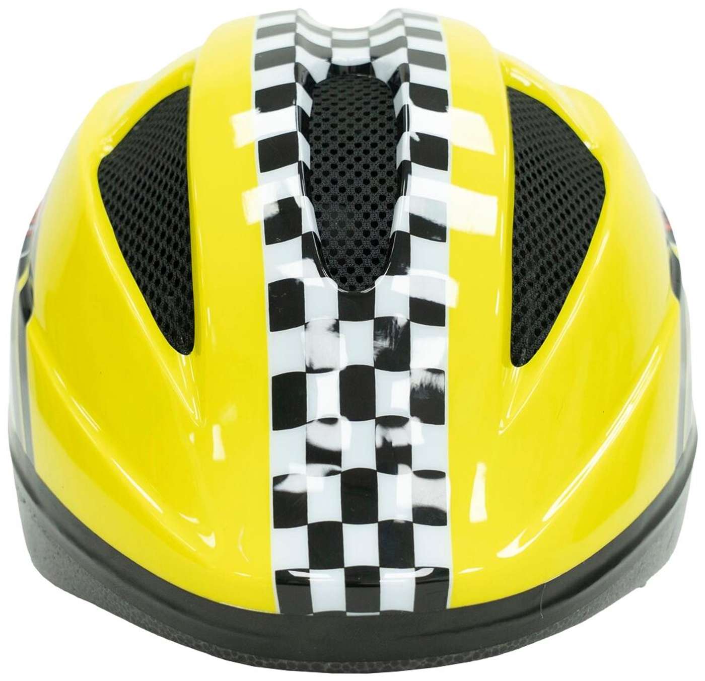 Первый детский шлем Jupiter Y-03 Racing Car желтый 46-52 см