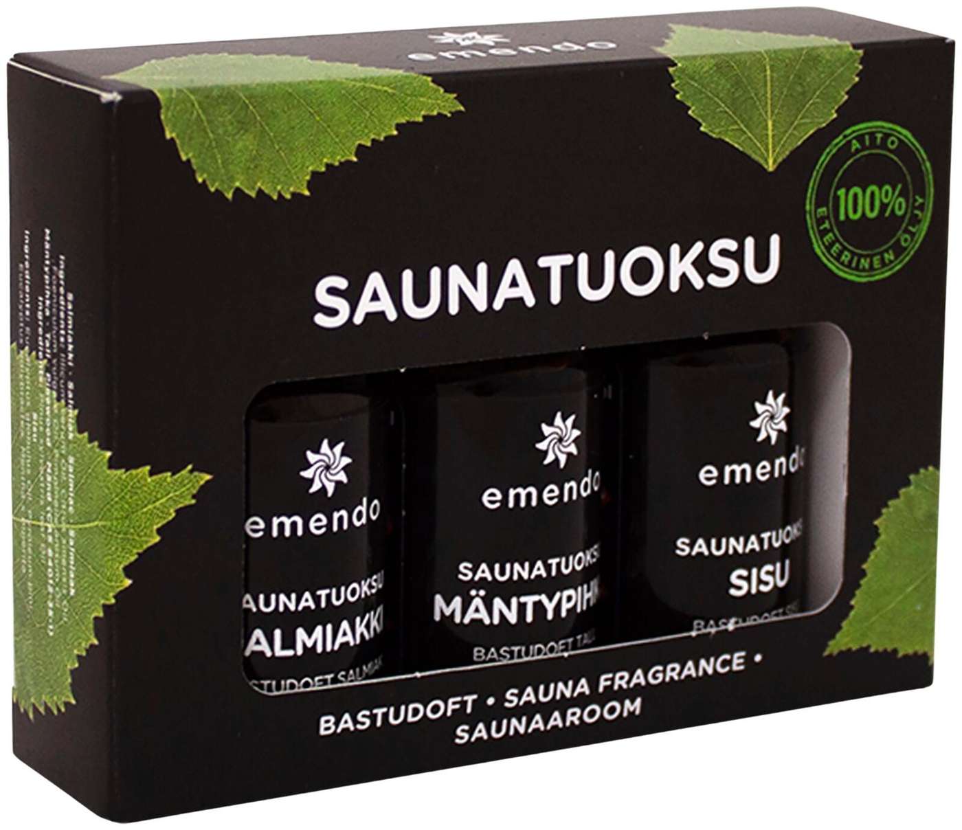 Emendo 3x10ml аромат для сауны черный