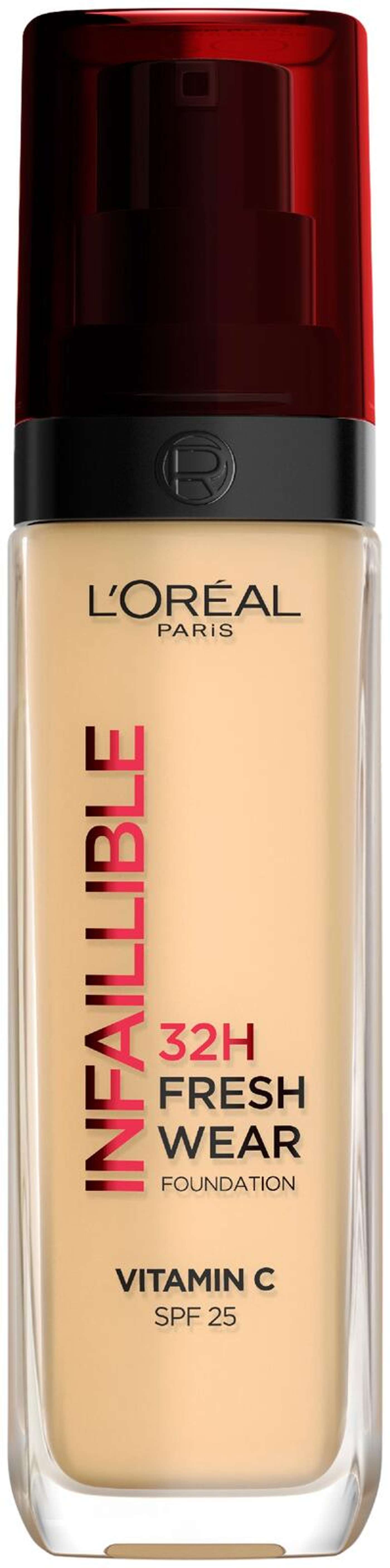 L'Oréal Paris Infaillible Fresh Wear 120 Тональный крем с теплым оттенком 30 мл (цвет Теплый подтон)