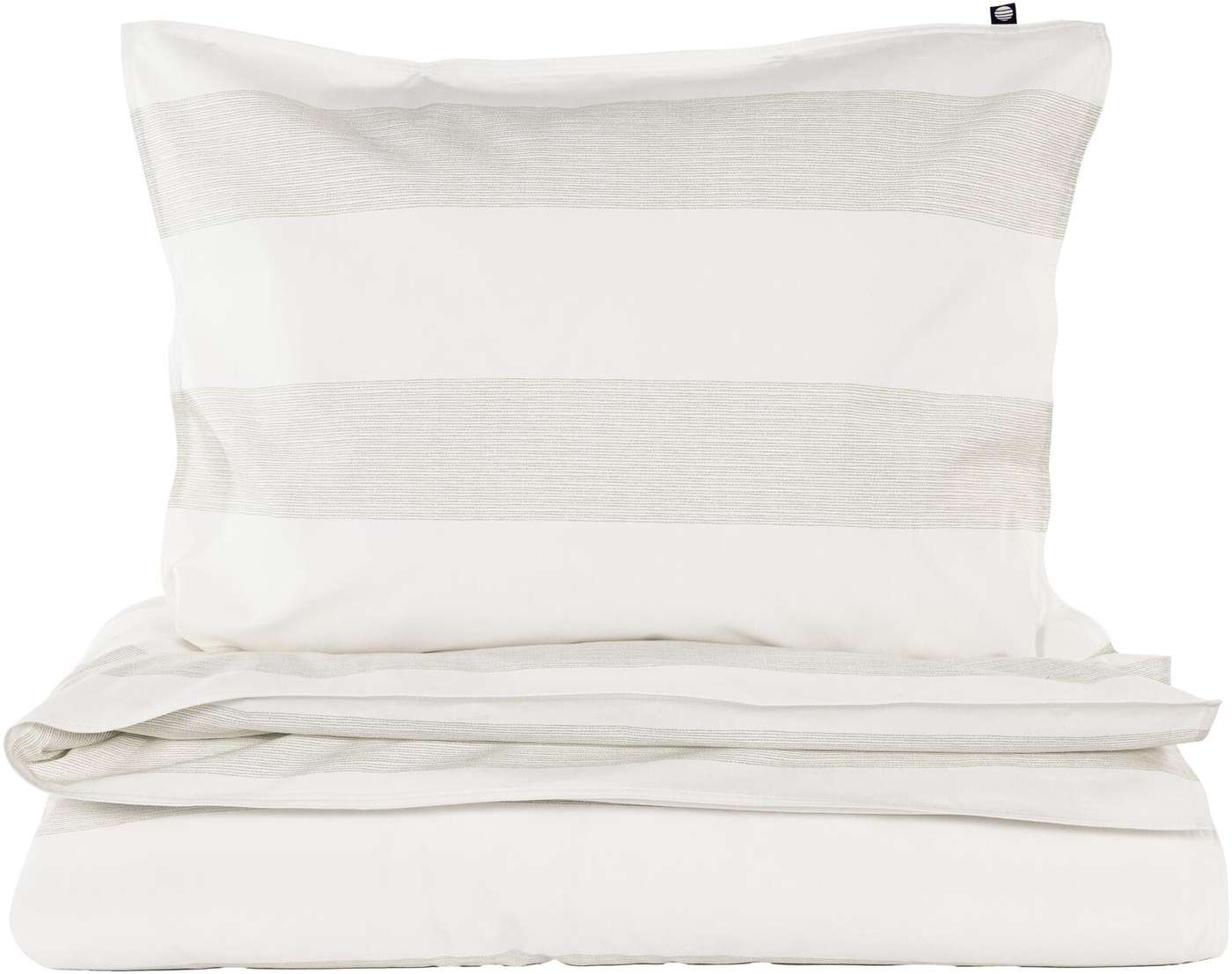 Комплект пододеяльников Familon Percale Stripe 150x210 + 50x60 см белый / серый (цвет белый / серый)