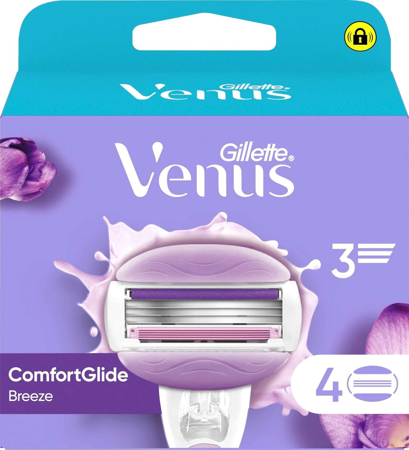 Gillette Venus Comfortglide Breeze, лезвие из 4 частей