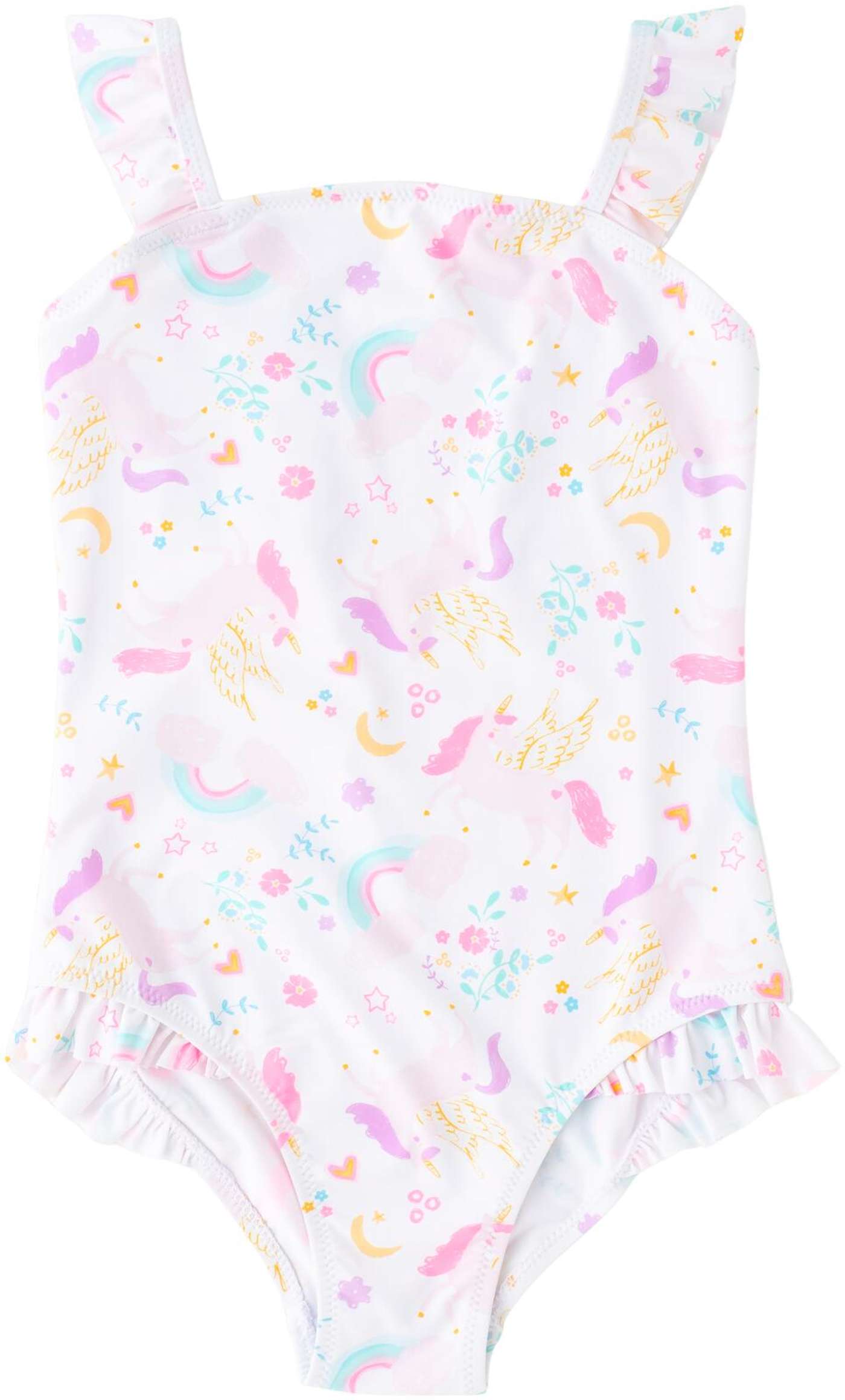 Детский купальник TEX с оборками I276497 (размер 5-6 лет, цвет РОЗОВЫЙ СВЕТ 3)