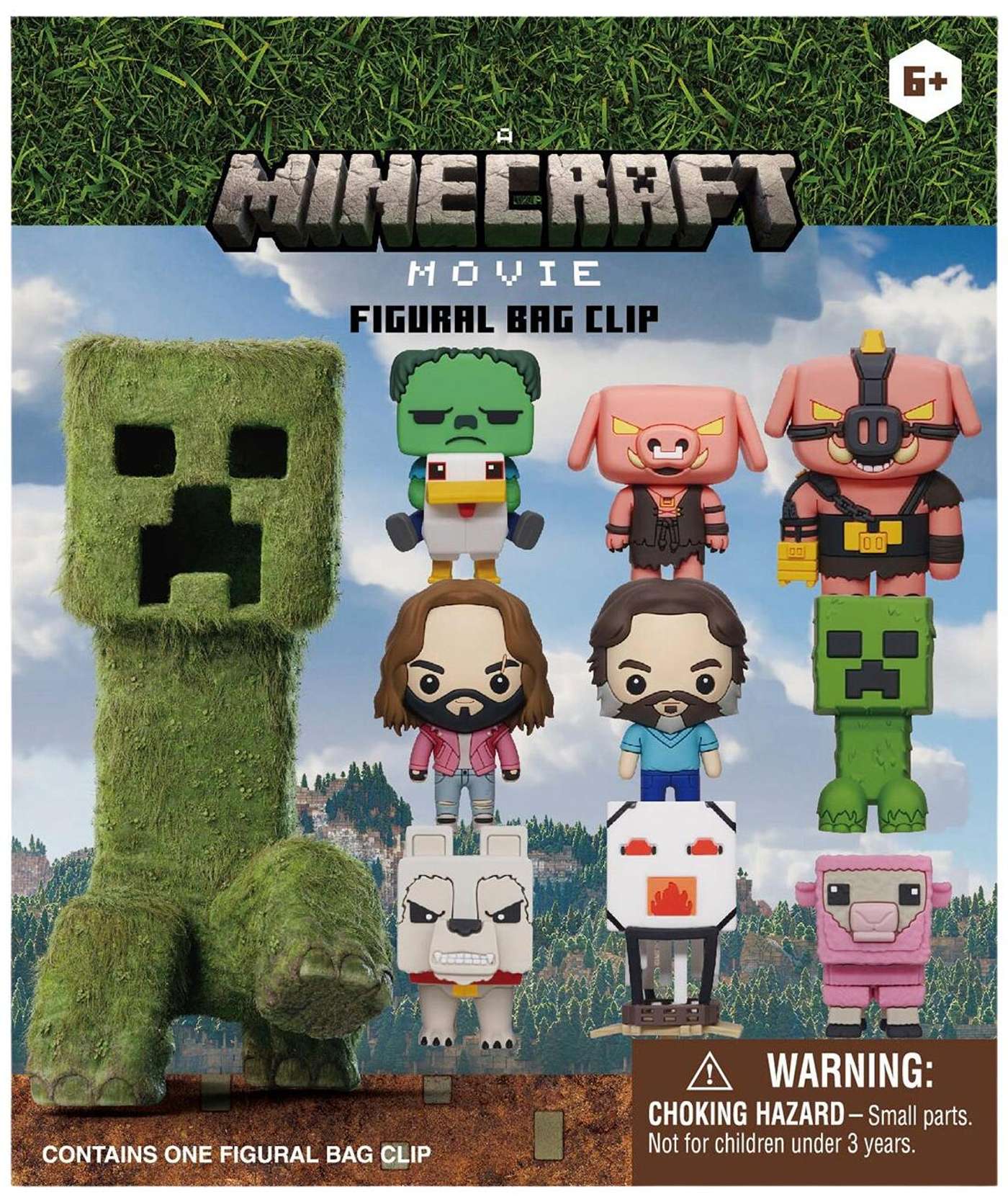 Коллекционная фигурка Monogram, зажим для сумки из фильма Minecraft, серия 1