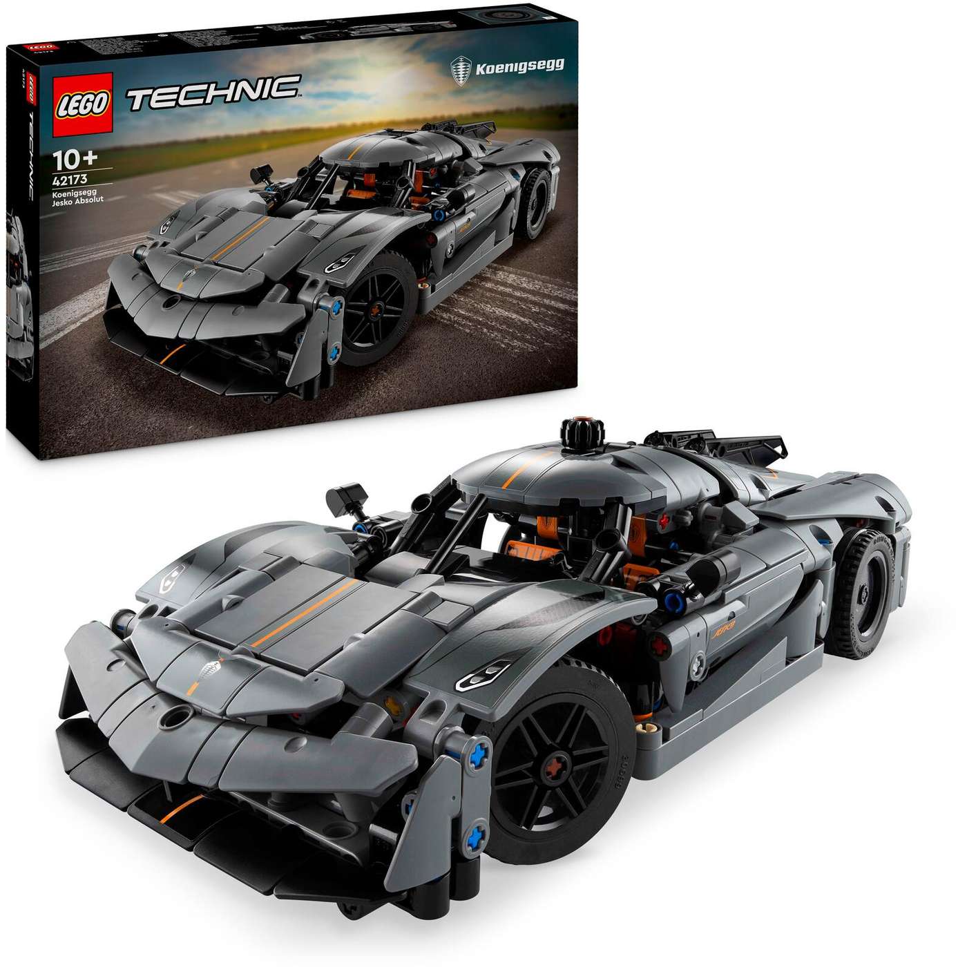 LEGO® Technic 42173 - Серый гиперкар Koenigsegg Jesko Absolut
