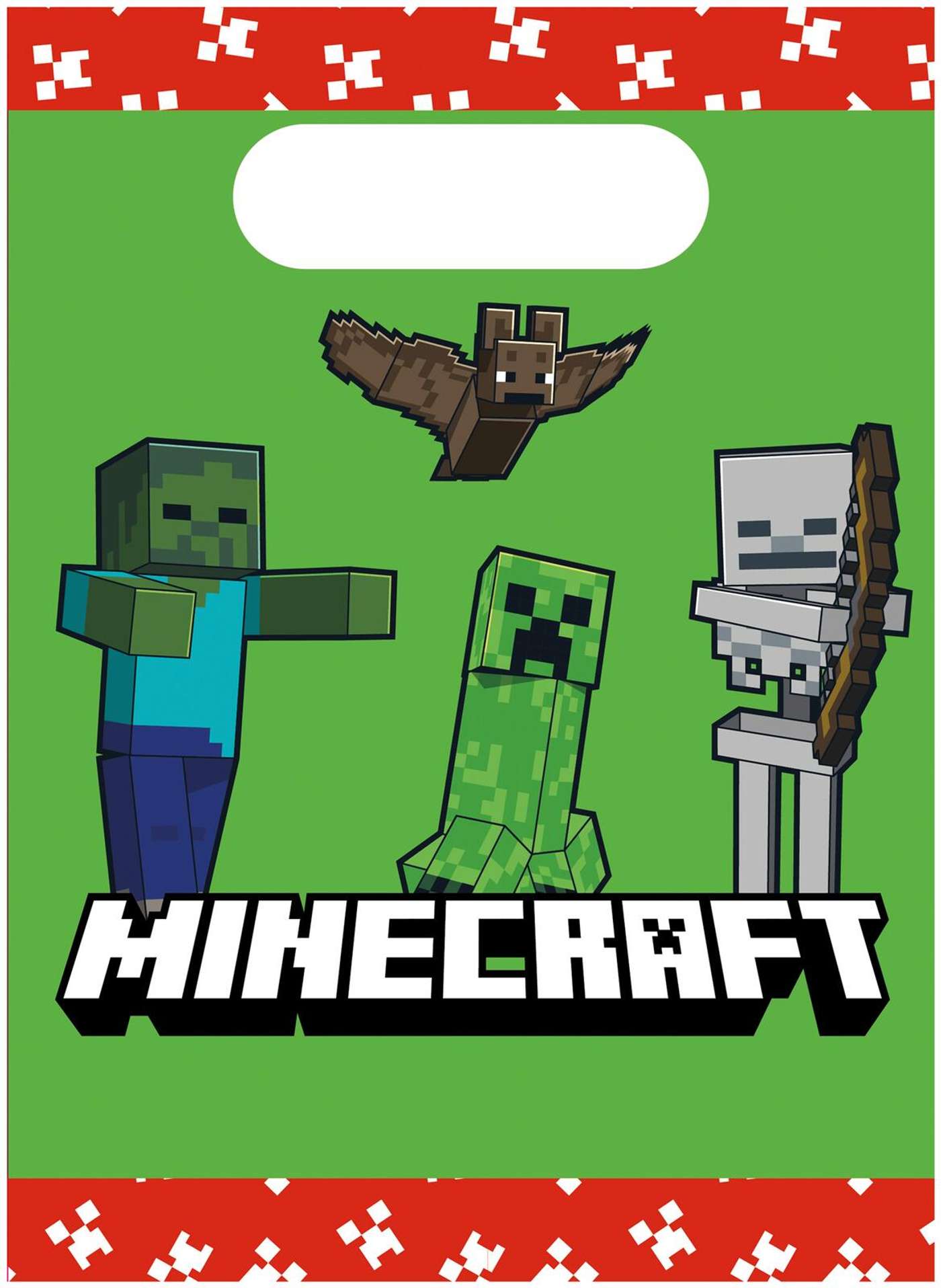 Бумажные сумки для вечеринок Decorata Party Minecraft FSC (цвет разноцветный)