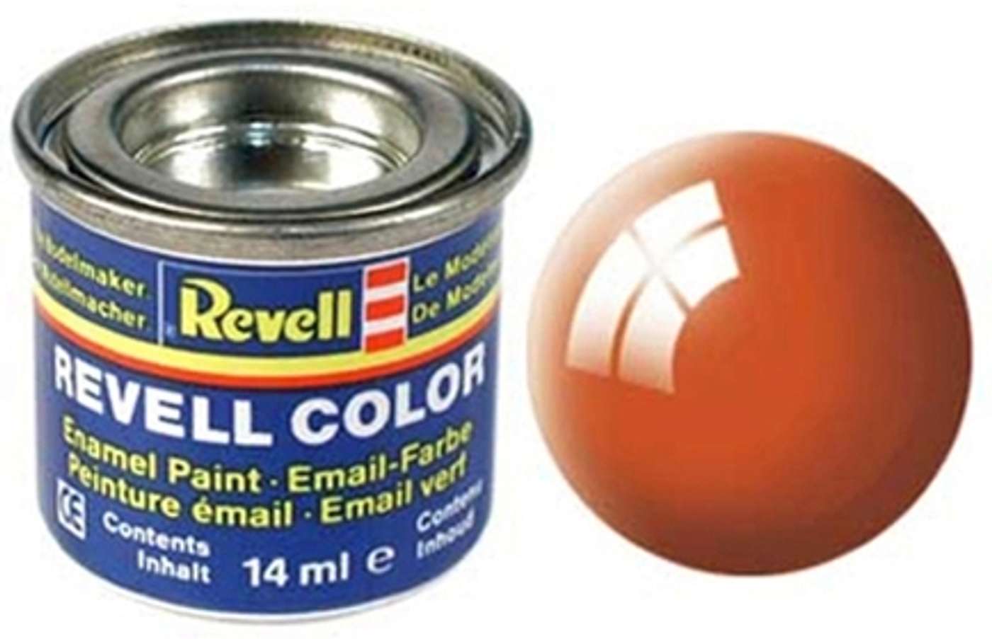 Краска Revell 14мл 30 оранжевый прозрачная (цвет апельсин)