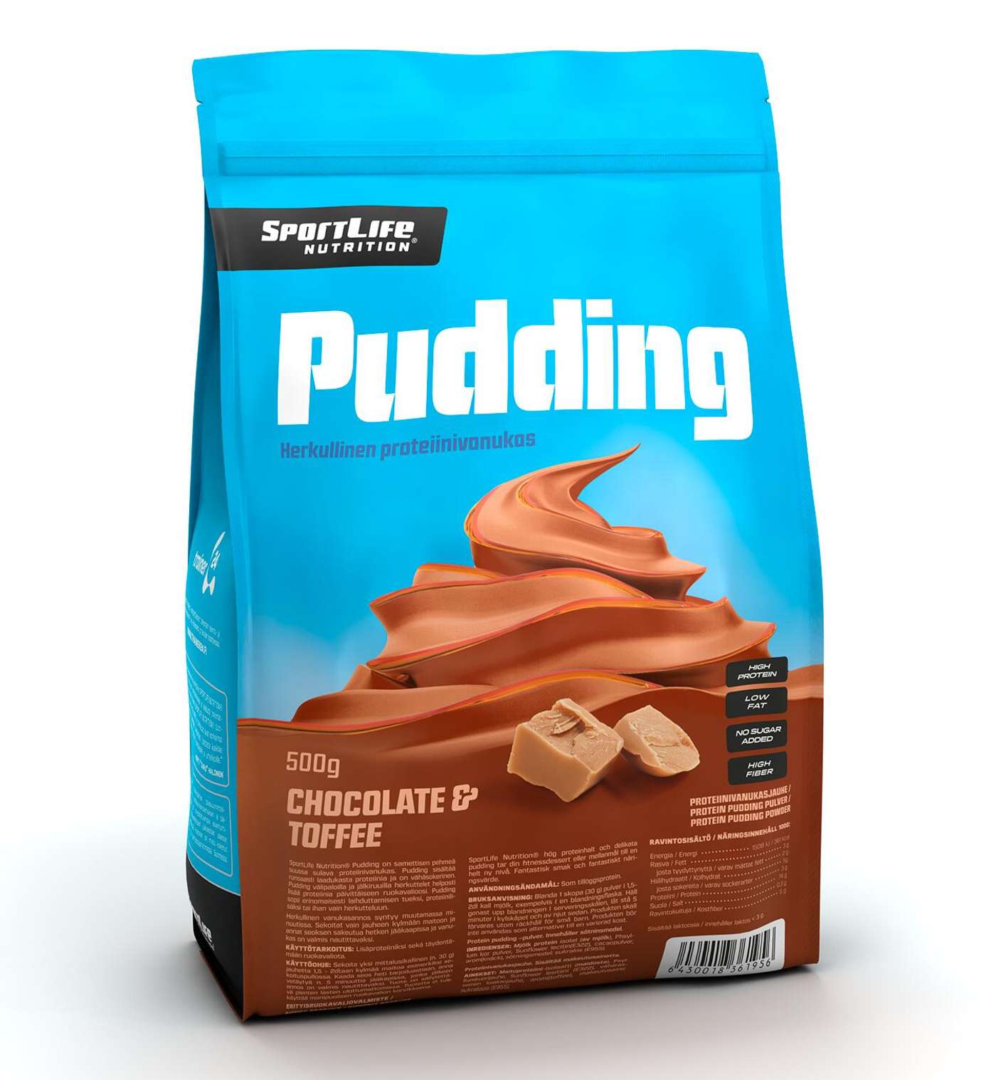 SportLife Nutrition Pudding 500г протеиновый шоколадно-ирисный пудинг