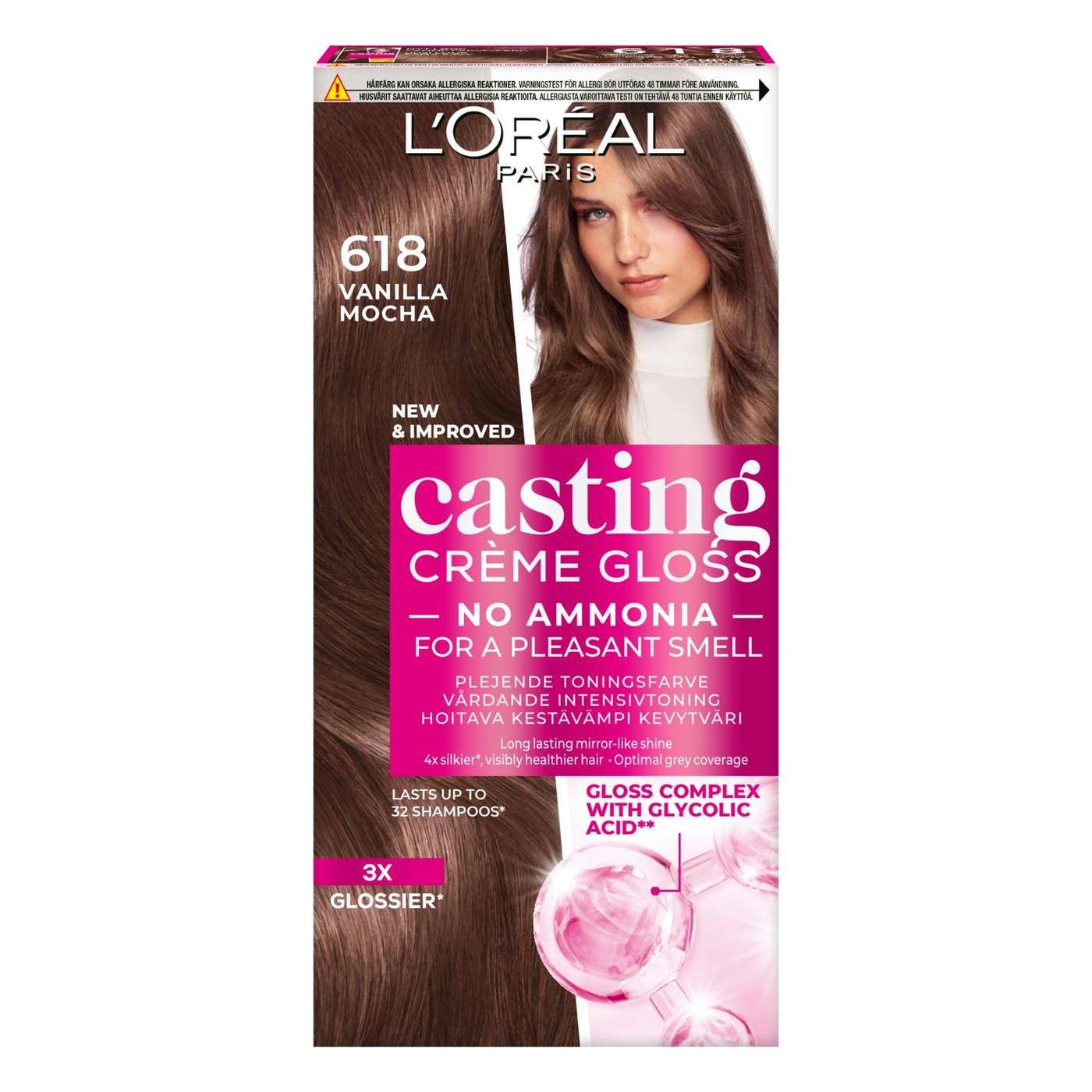 L'Oréal Paris Casting Crème Gloss 618 Ванильный мокко светлый цвет 1 шт. (цвет коричневый)