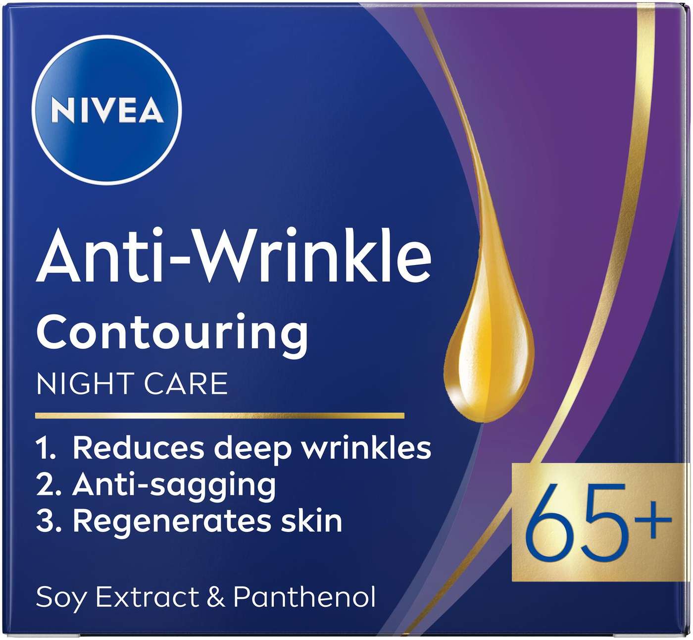 NIVEA 50 мл Ночной крем против морщин + контуринг 65 + ночной крем