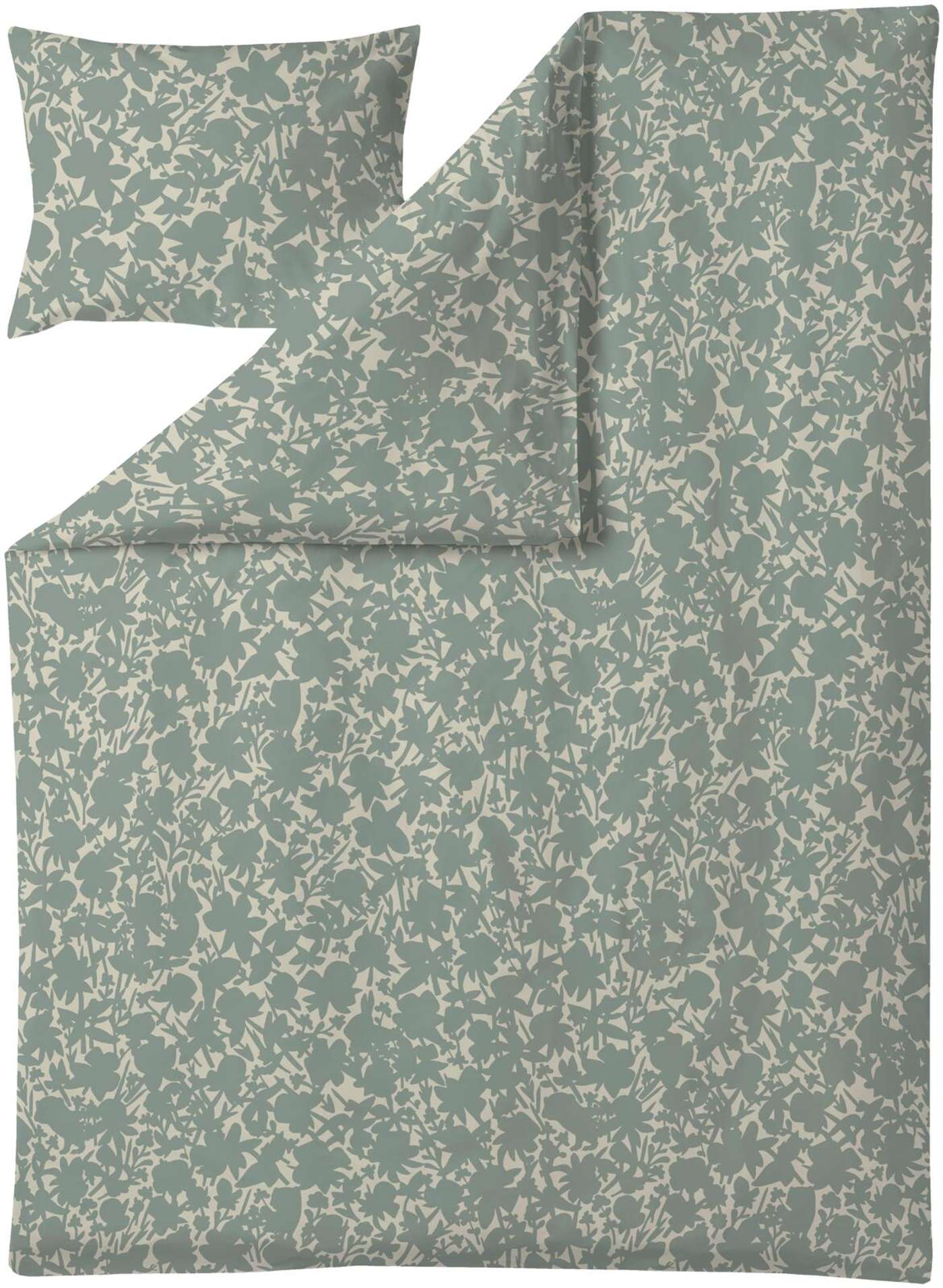 Комплект пододеяльников Finlayson из атласа Katvee 150X210 + 50X60 шалфей (цвет мудрец)