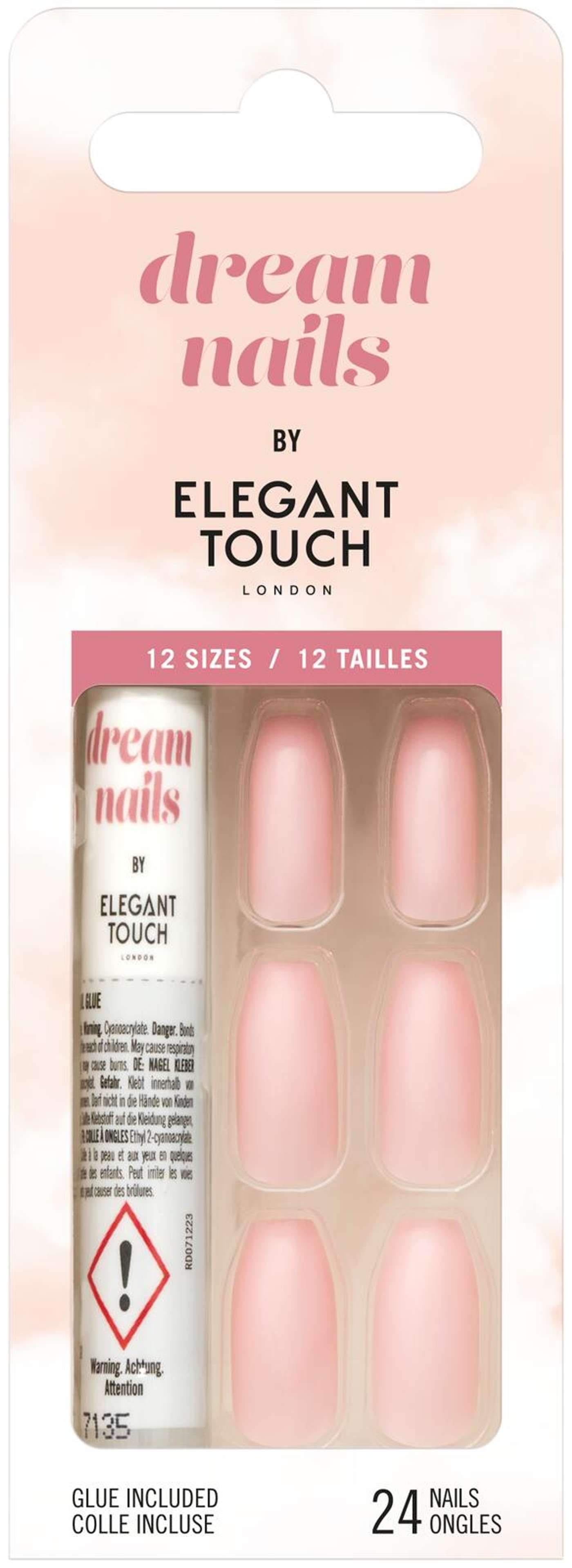 Elegant Touch Dream Nails - розовые искусственные ногти