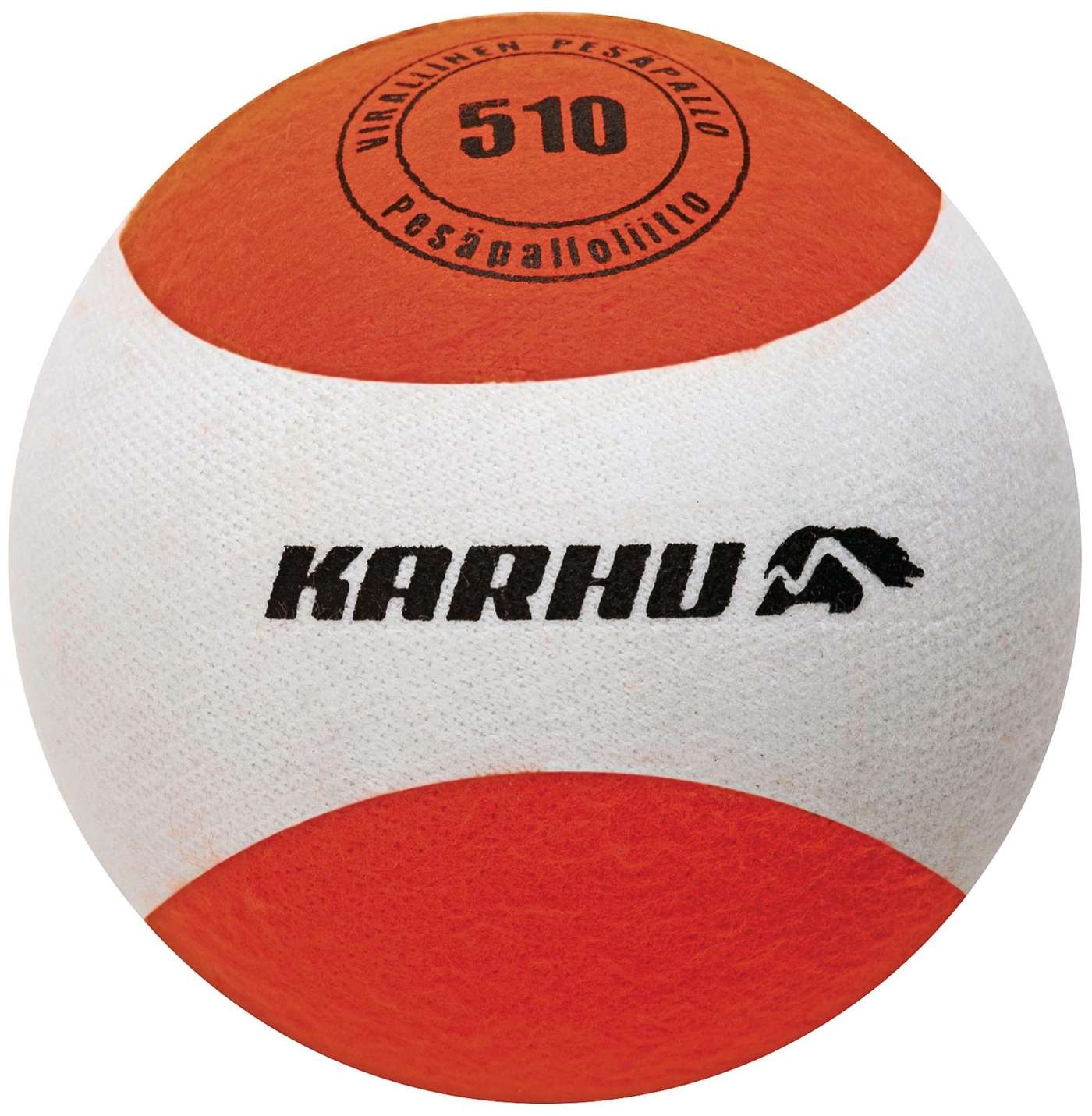 Игровой мяч Karhu Baseball 510 Tenava 95-100г (цвет Оранжевый / белый)