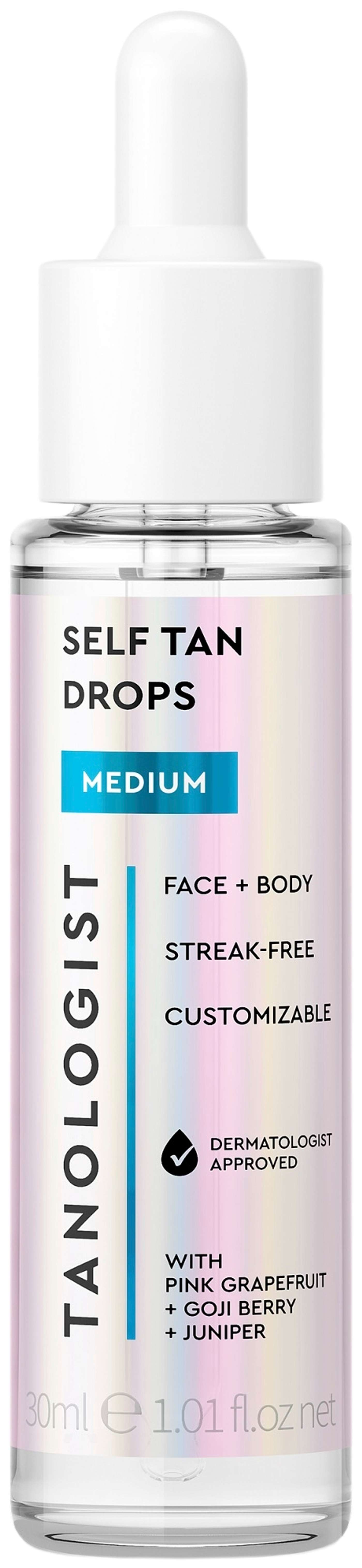 Tanological Self Tan Drops Medium - капли для автозагара 30мл