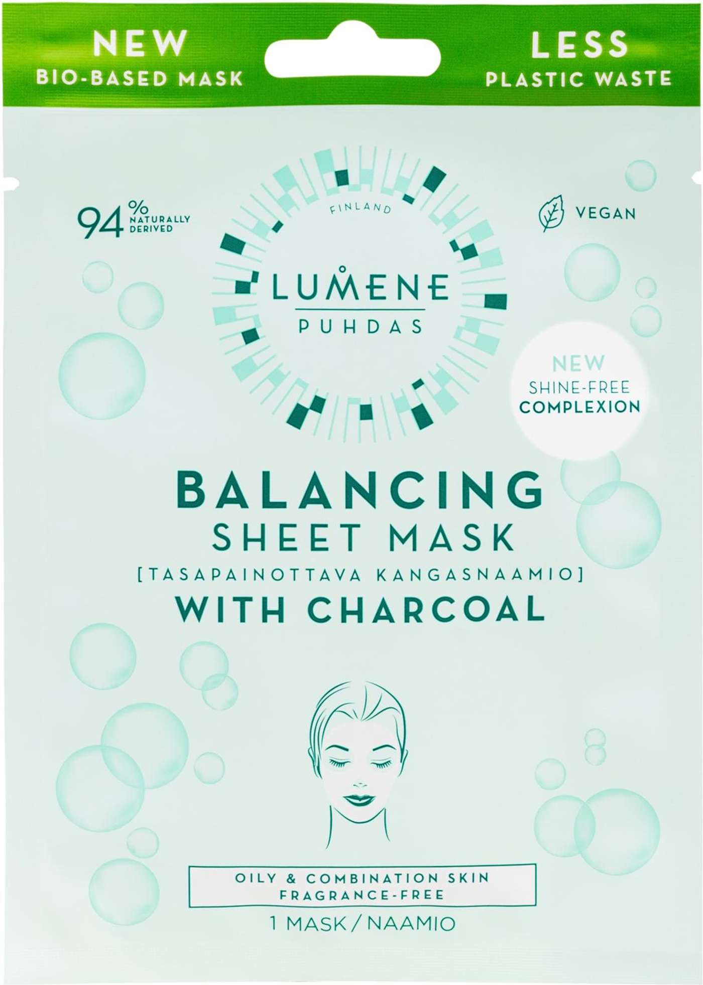 Балансирующая тканевая маска Lumene CLEAN 1 шт.