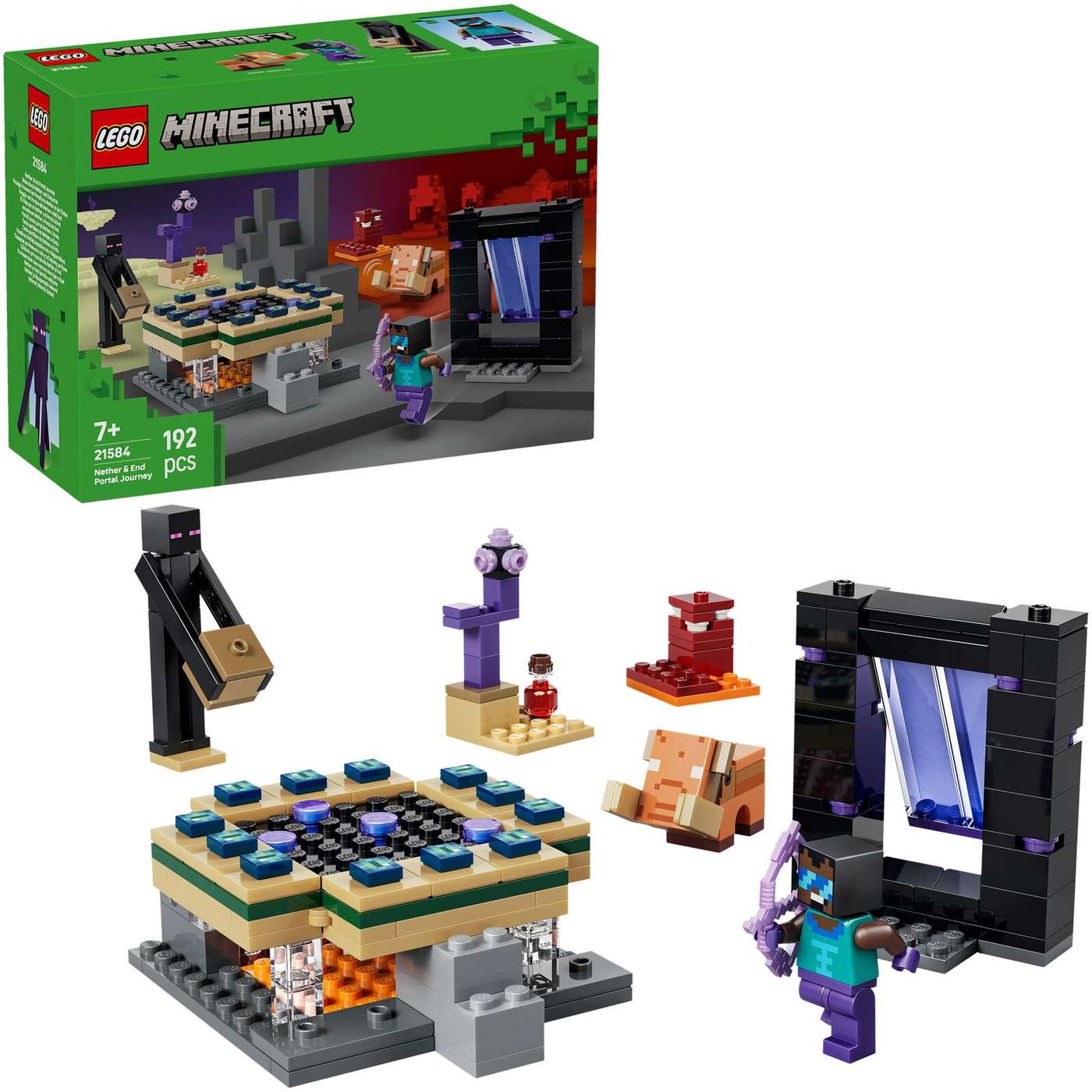 LEGO® Minecraft 21584 Путешествие в Хорнапортал и Эрипортал