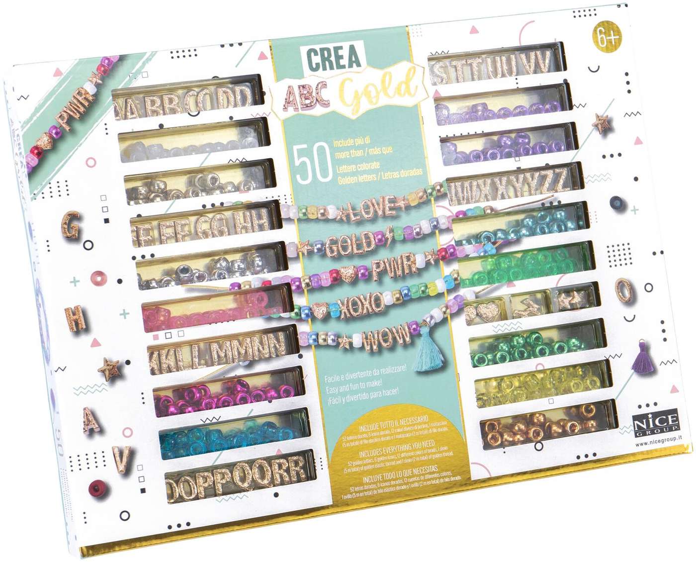Nice Crea Abc Gold - Набор для изготовления украшений