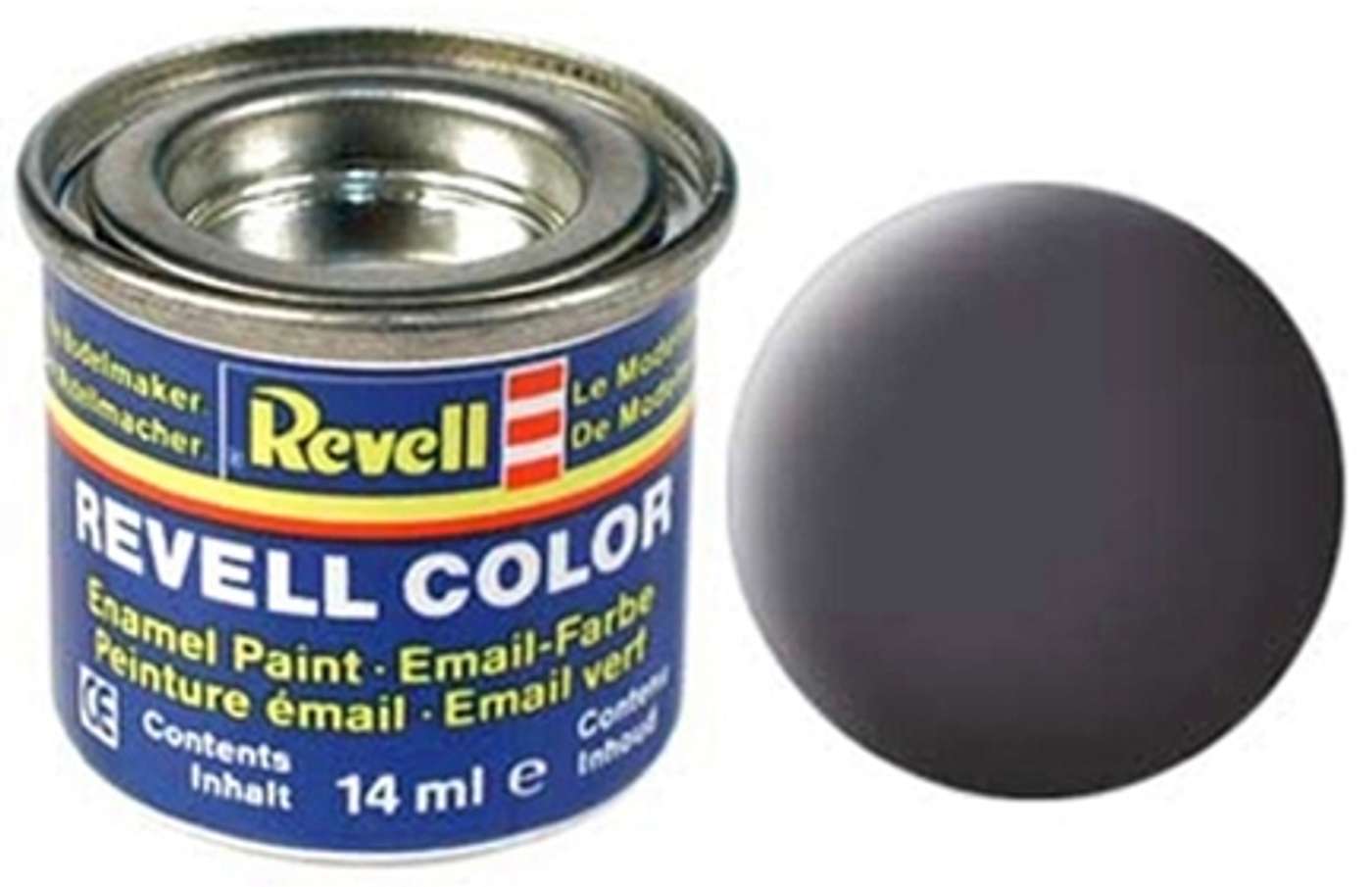 Краска Revell 14мл 74 пистолет серая матовая (цвет серый пистолет)