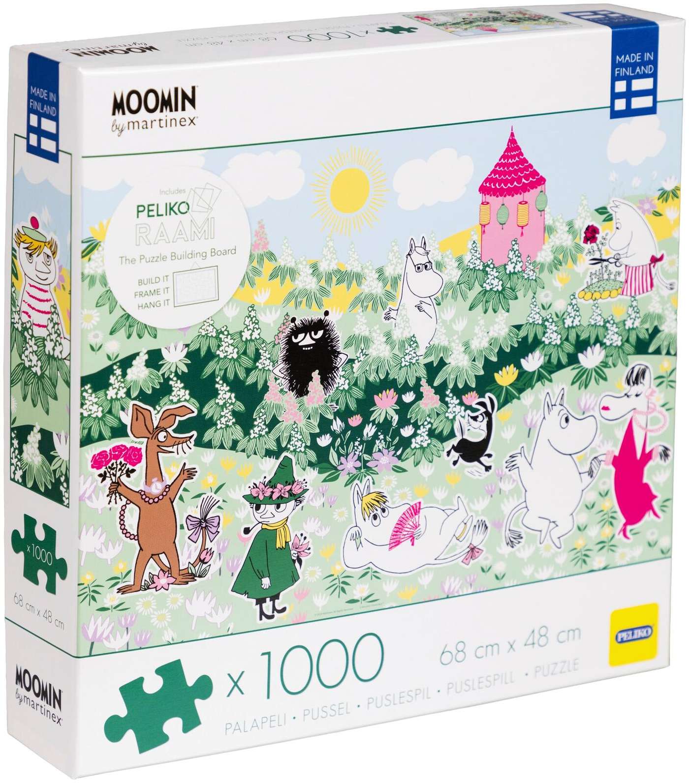Пазл Peliko Moomin 1000 деталей Цветочный сад