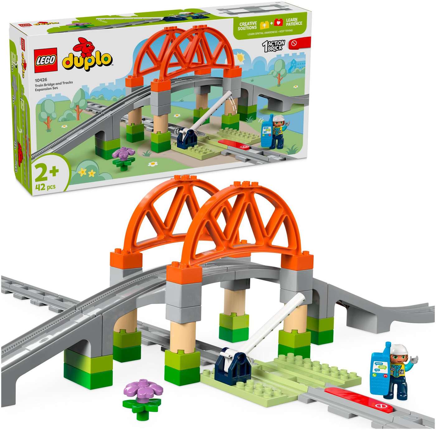LEGO® DUPLO Town 10426 Дополнительный набор «Мост и пути»