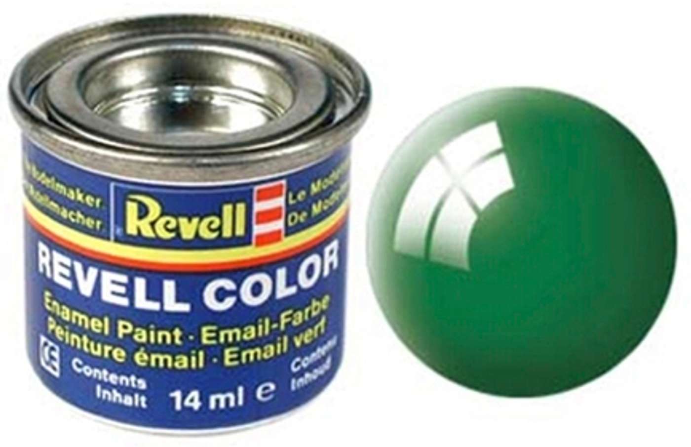 Краска Revell 14мл 61 изумрудно-зеленая прозрачная (цвет изумруд)