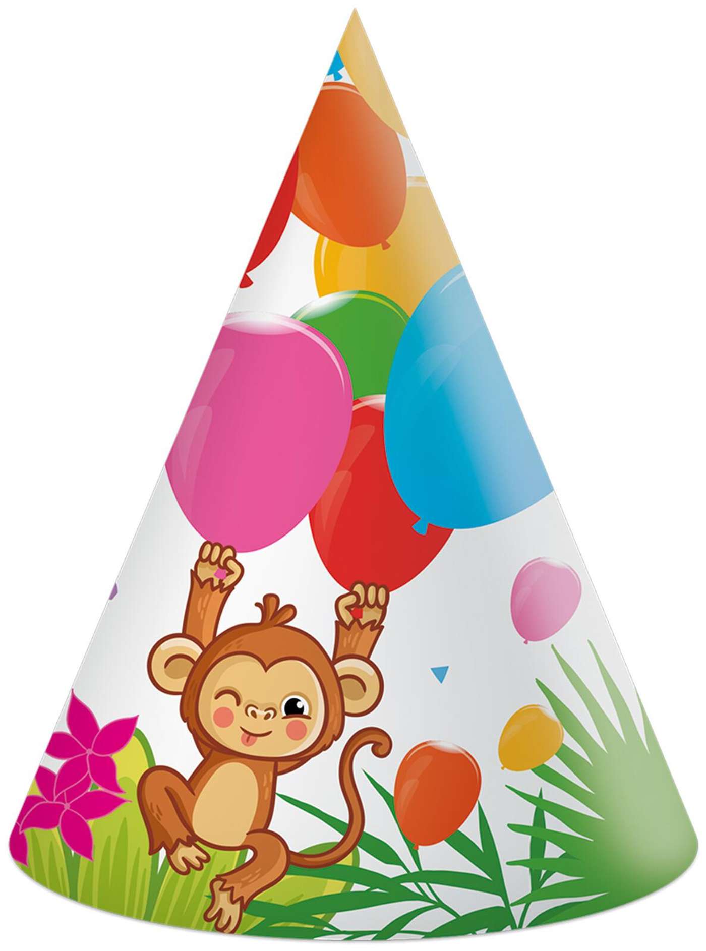 Decorata Party Джунгли Воздушные шары Бумажные шляпы FSC (цвет разноцветный)