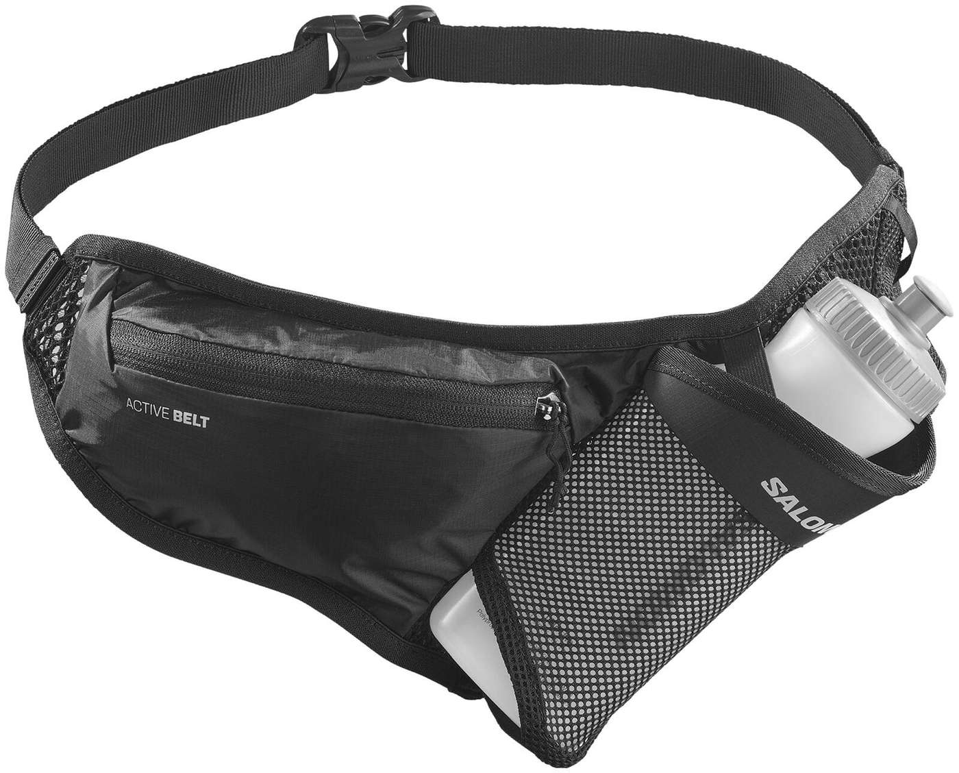 Ремень Salomon Active Belt 3D для бега с бутылкой (размер Н.С., цвет ЧЕРНЫЙ /)