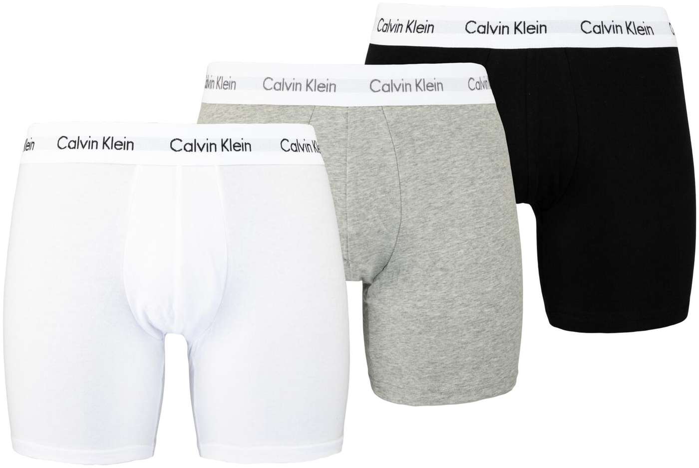 Мужские боксеры Calvin Klein NB1770AMP1, 3 пары (размер С, цвет ЧЕРНЫЙ / БЕЛЫЙ / СЕРЫЙ)
