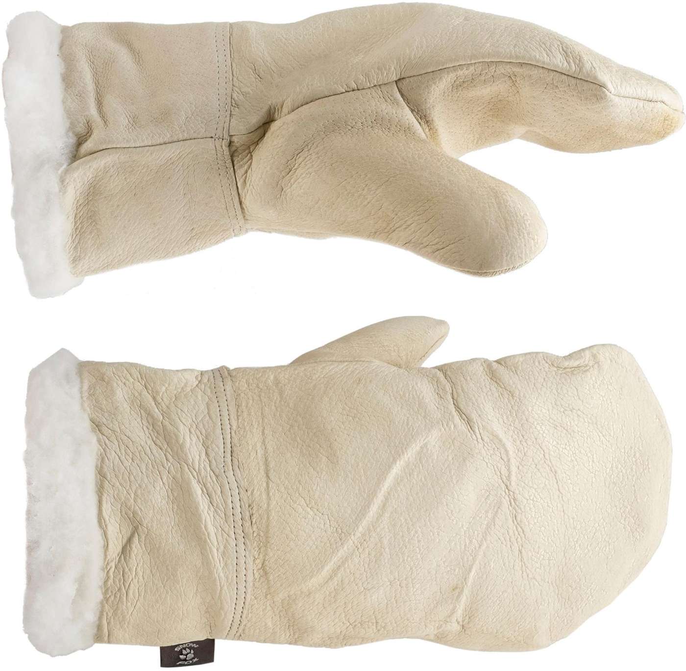 Перчатки SnowFox короткие XL желтые (размер М, цвет Желтый)