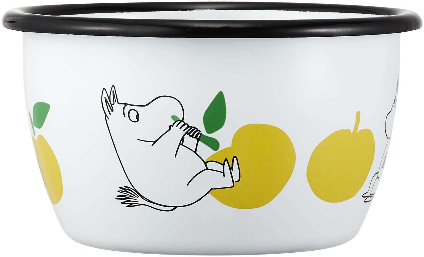 Эмалированная миска Muurla Moomin Iloiset omput 3 дл, желтая