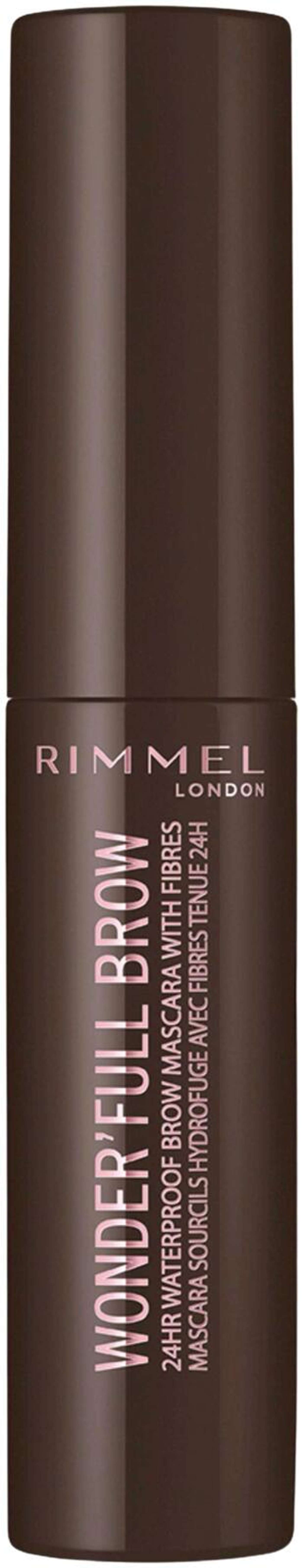 Тушь для бровей Rimmel London Wonder'Full Brow 4, 5 мл, 003 Темный (цвет Темный)