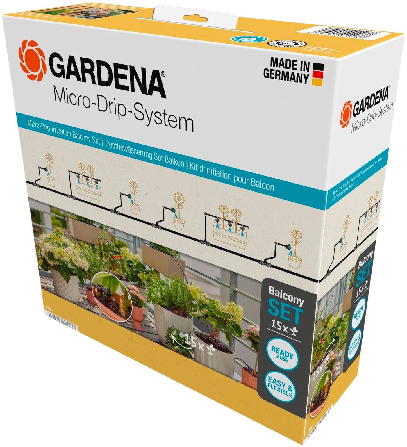 Комплект микрокапельного орошения Gardena Балкон