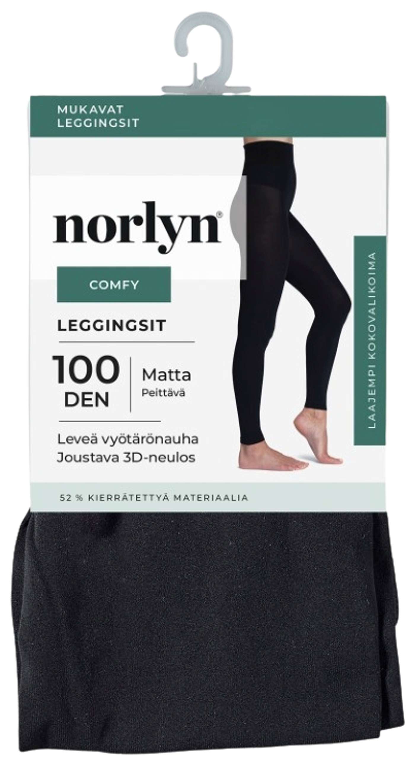 Женские леггинсы Norly Comfy Opaque 100 ден. (размер 36-40, цвет черный)