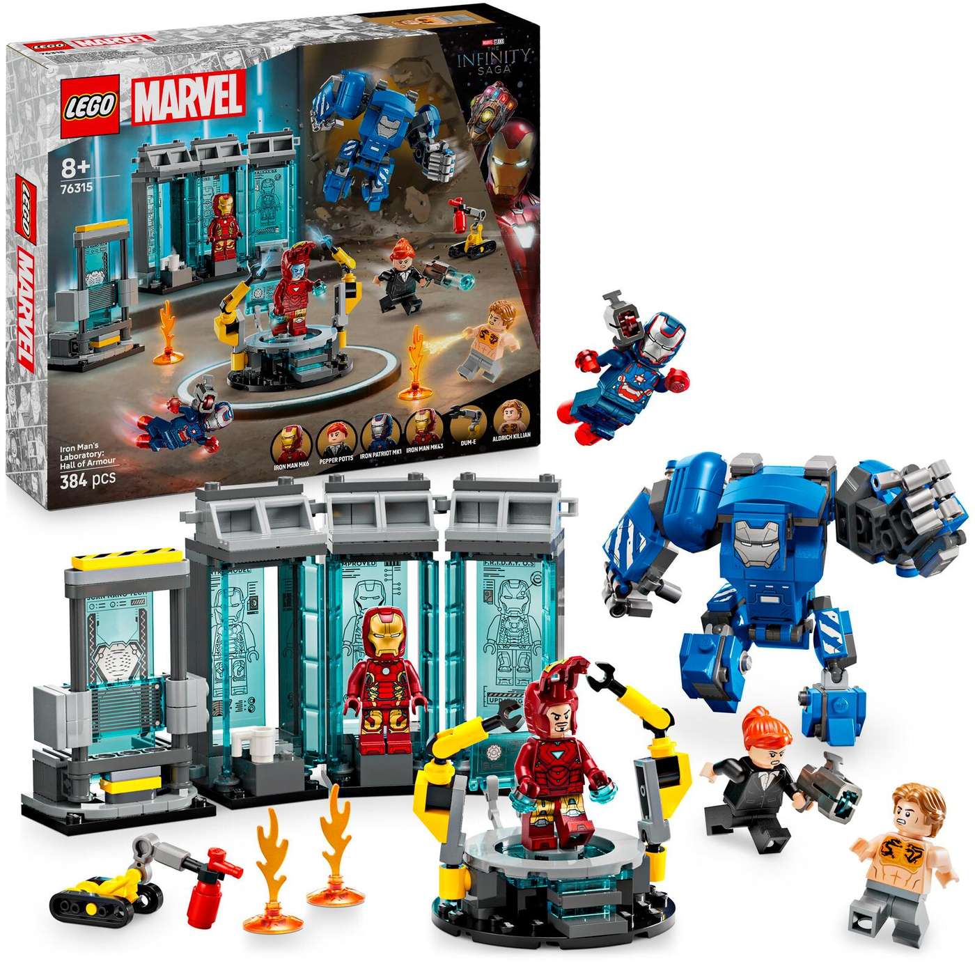 LEGO® Super Heroes Marvel 76315 Лаборатория Железного человека - Бронированная комната