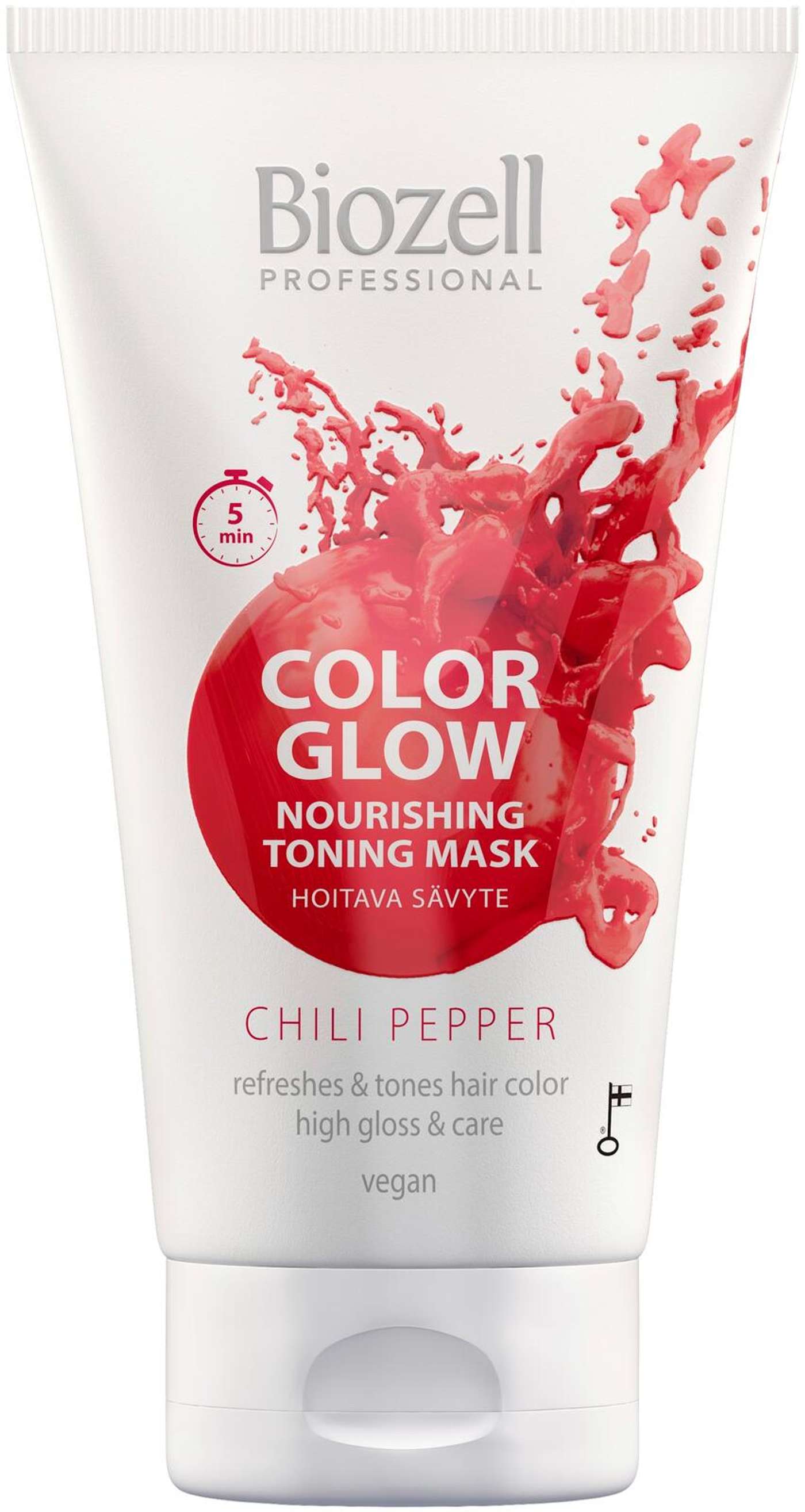 Biozell Color Glow Питательная тональная маска Mask Chili Pepper 150мл