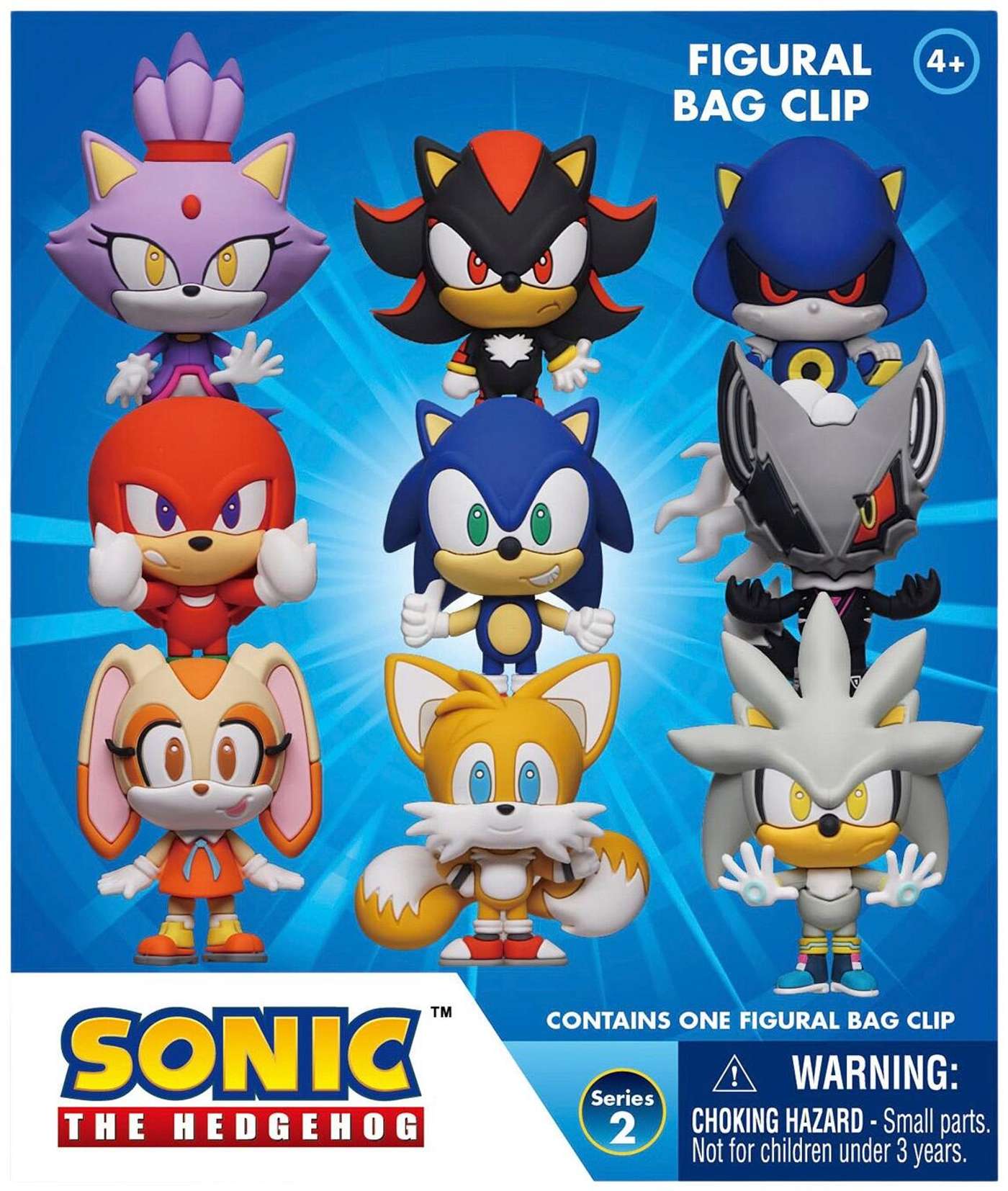 Коллекционная фигурка Monogram Sonic The Hedgehog 3D, зажим для сумки из пенопласта S2