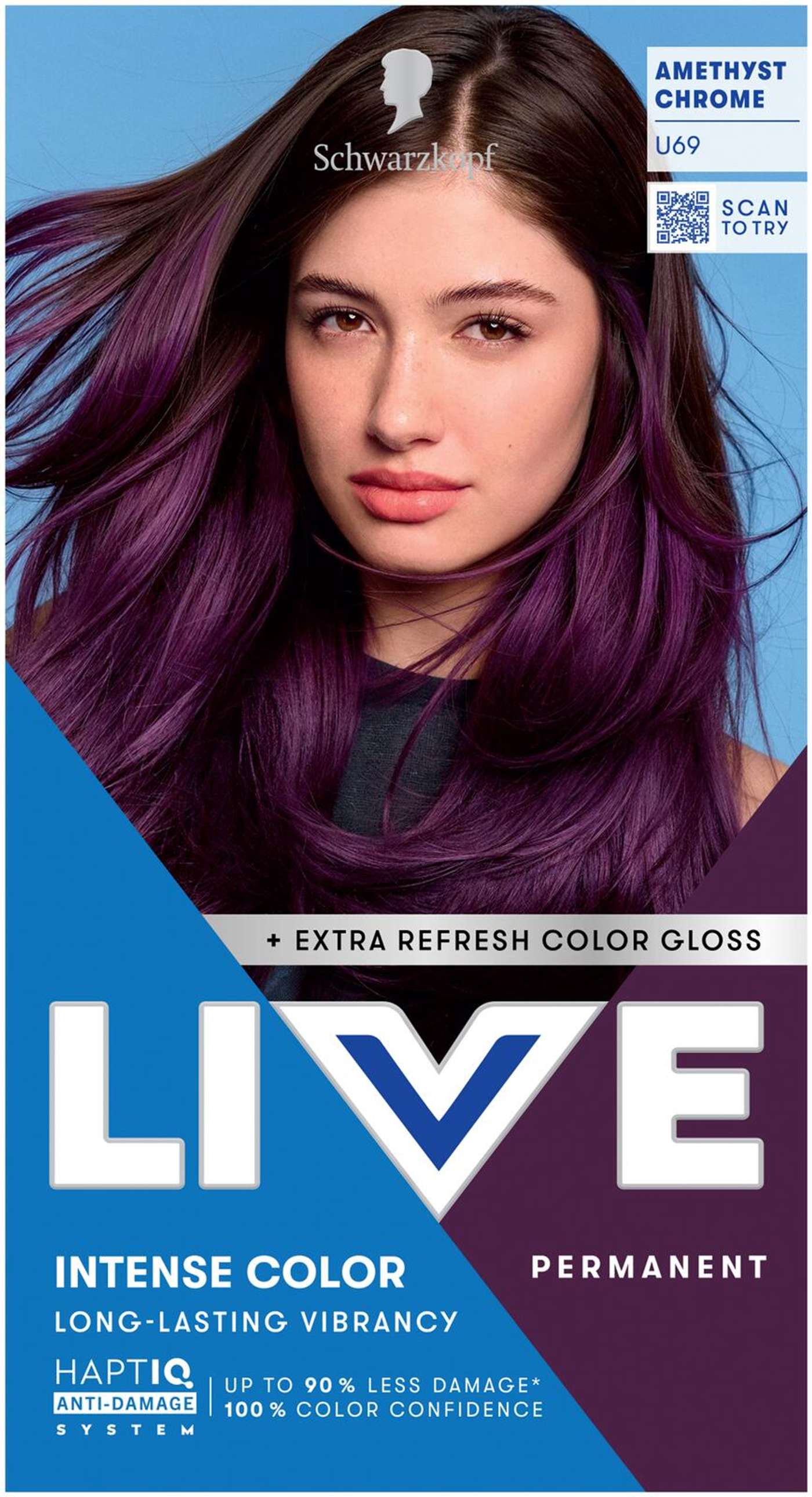 Schwarzkopf LIVE U69 Аметист Хром