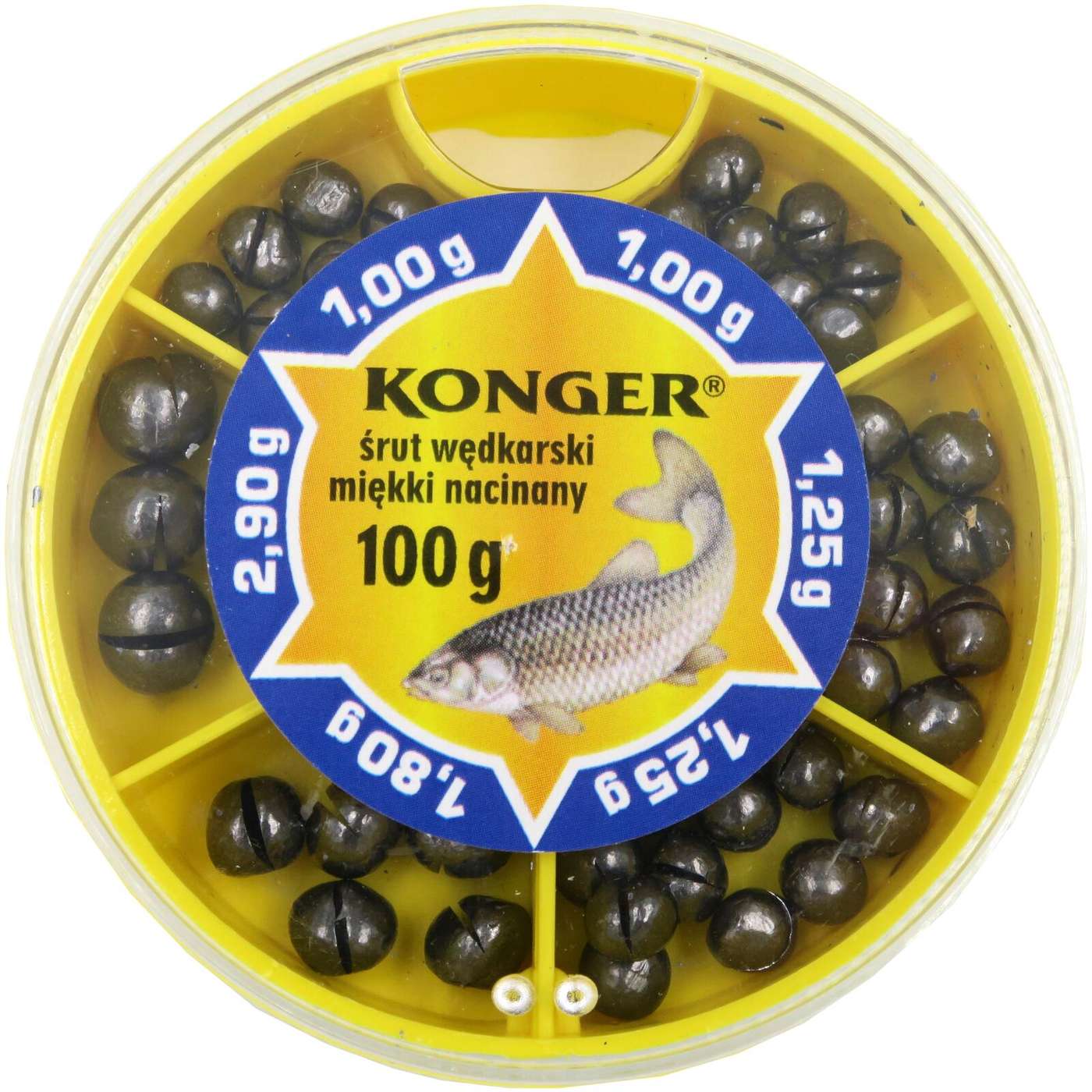Коробка для рыболовных снастей Konger большая 100г.