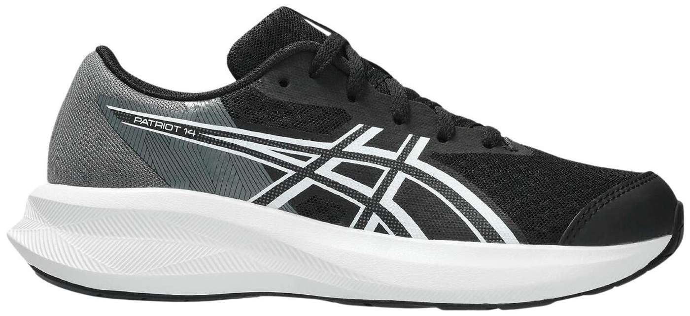 Детские кроссовки Asics Patriot 14 GS (размер 2, цвет Черный / белый)