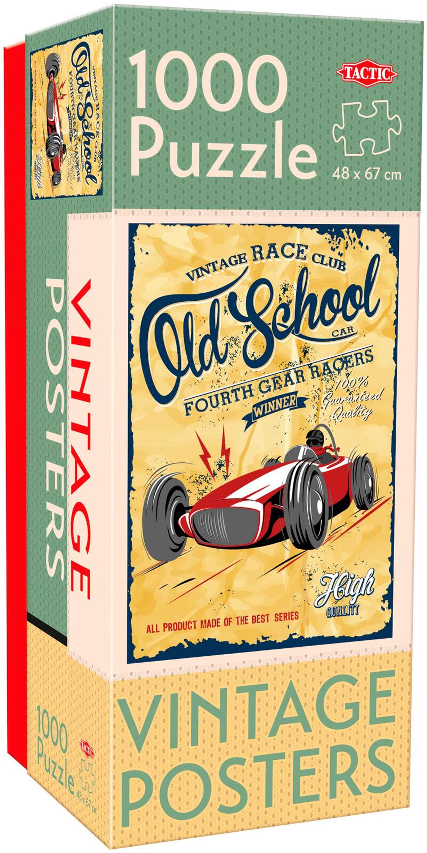 Тактический пазл Vintage Posters Old-time Car Racing 1000 деталей