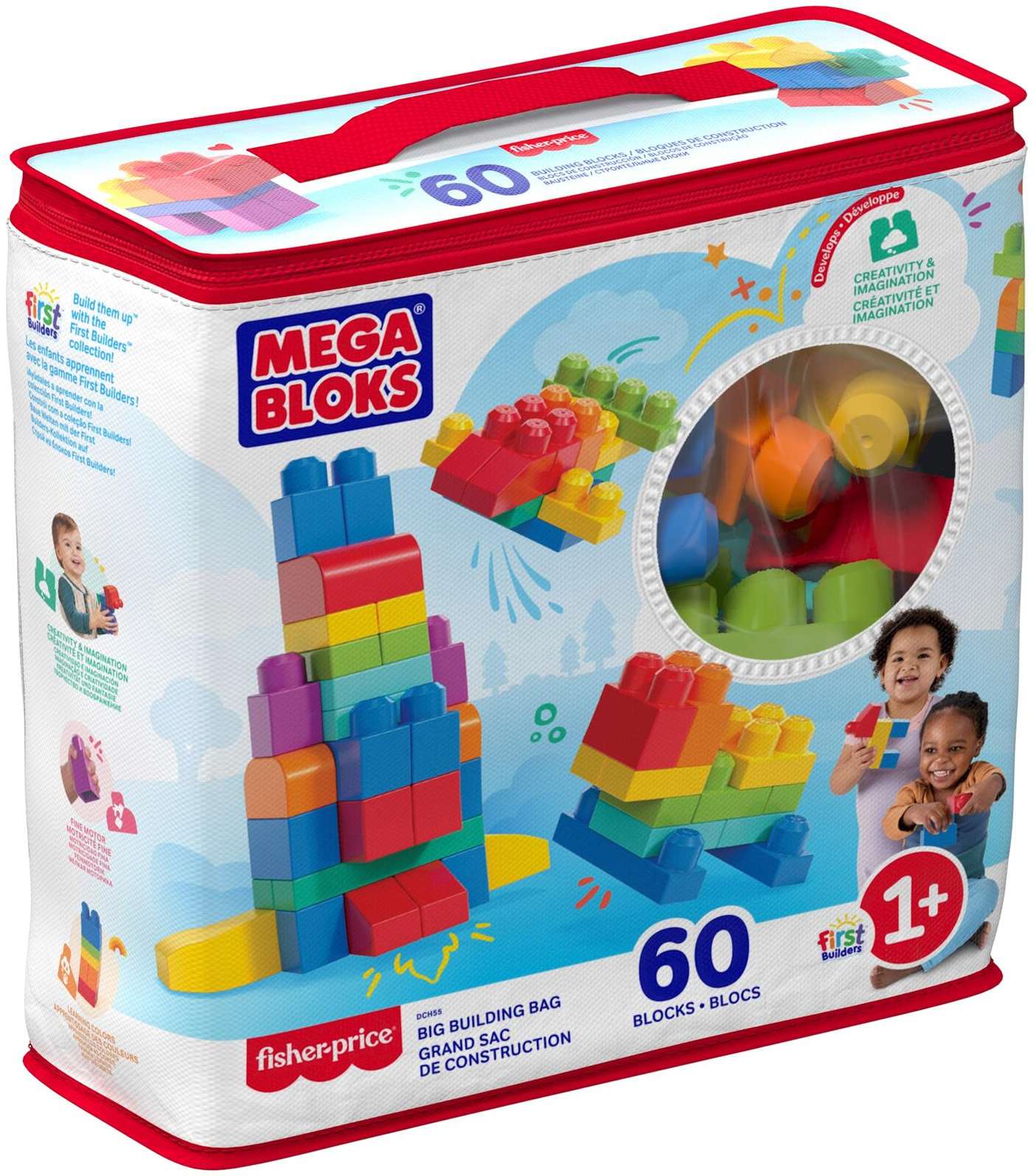 Деревянные кубики Mega Blocks DCH55 60 шт.